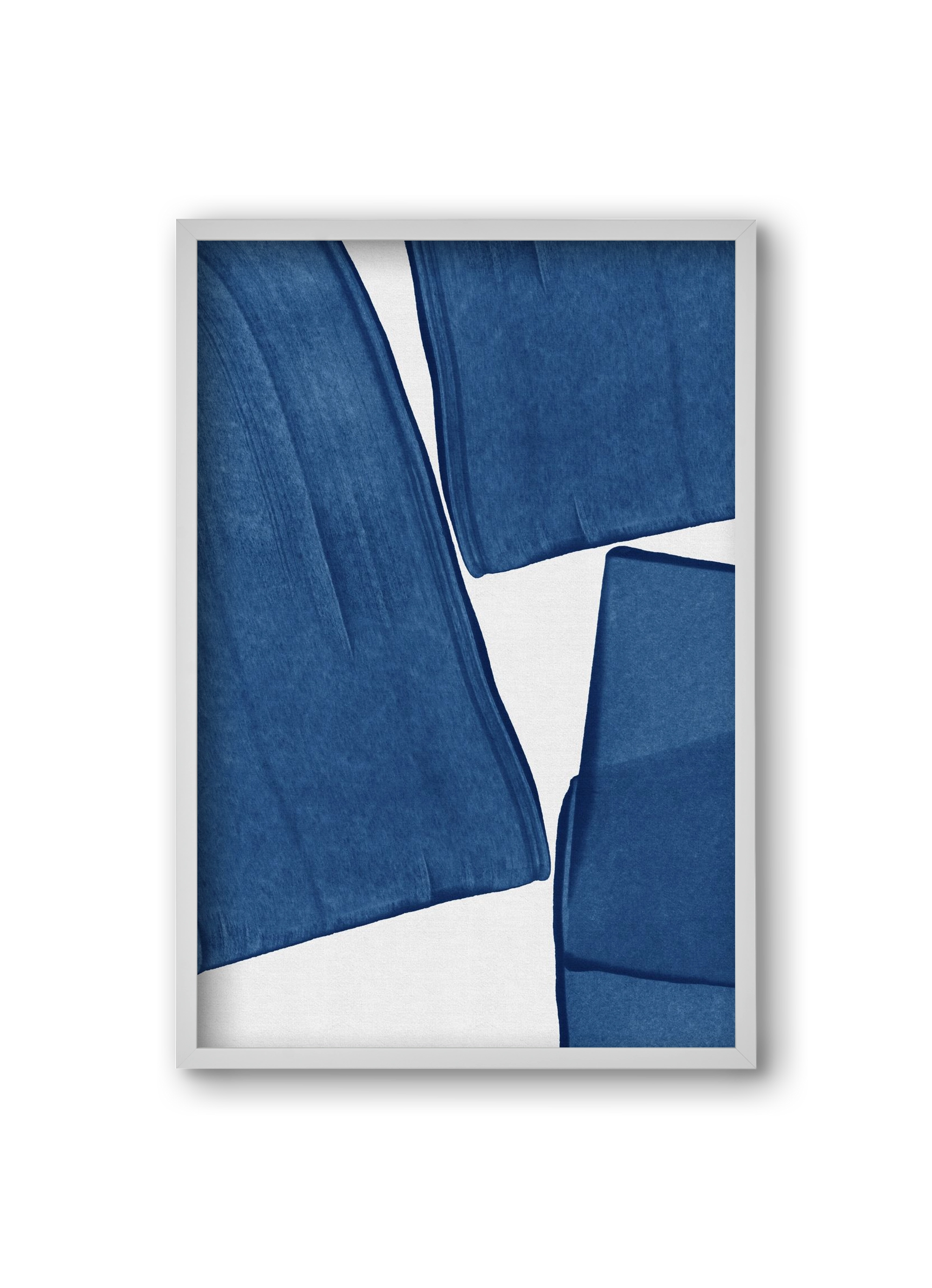 Modern Painting Blue III, 20x30 cm (20x30 cm), Fehér keret