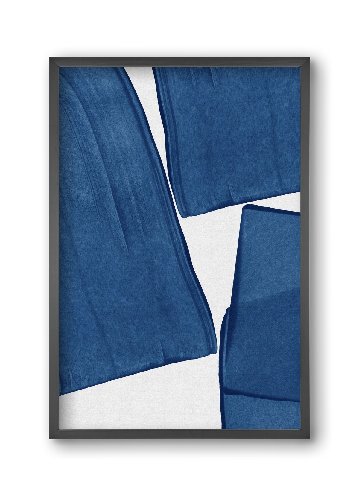 Modern Painting Blue III, 30x45 cm (30x45 cm), Fekete keret