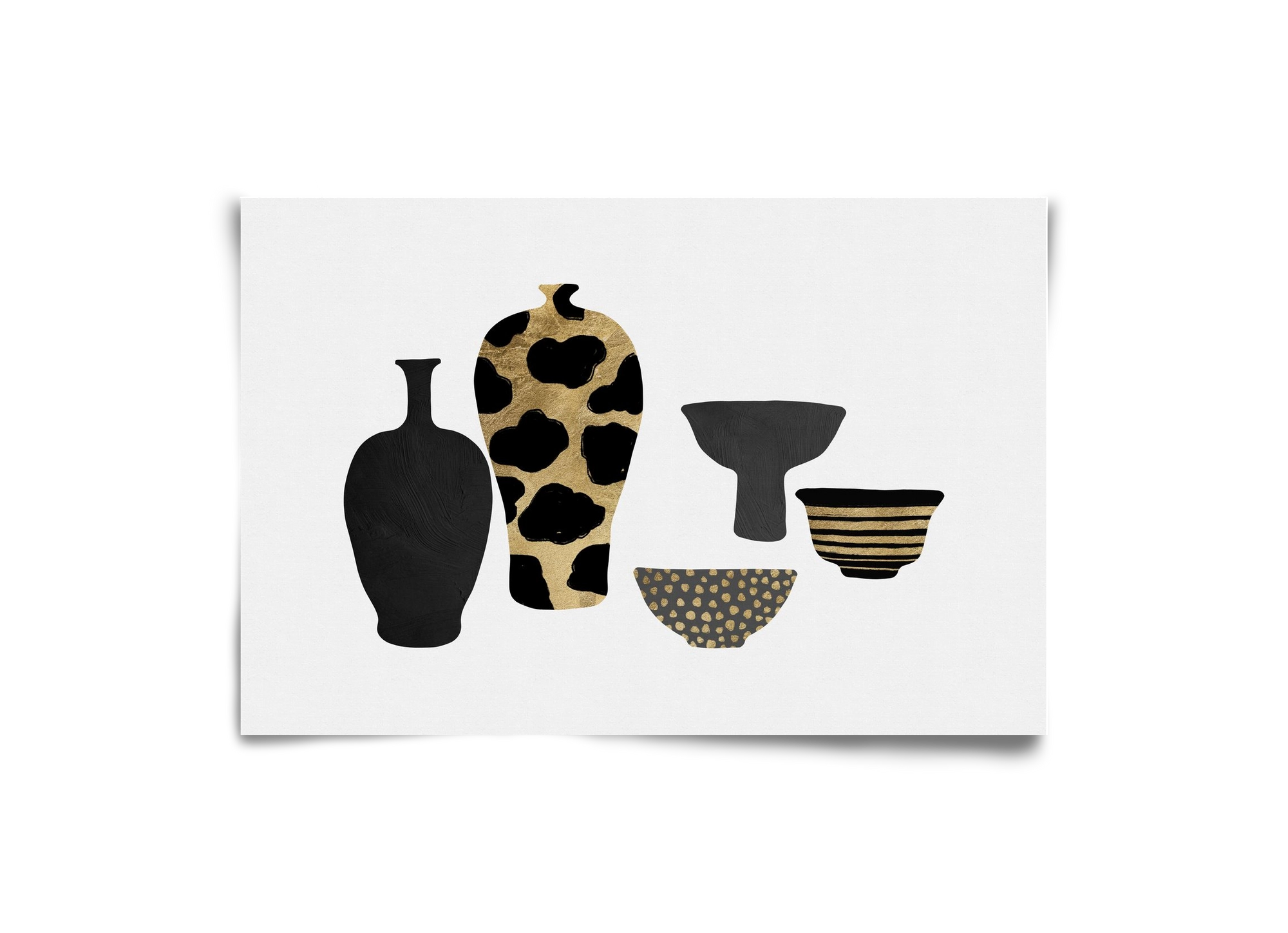 Patterned Vases, 30x20 cm, Keret nélkül