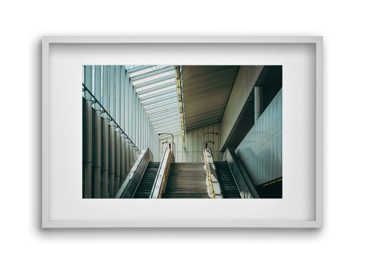 Pathway, 45x30 cm (30x20 cm), Fehér keret, paszpartuval