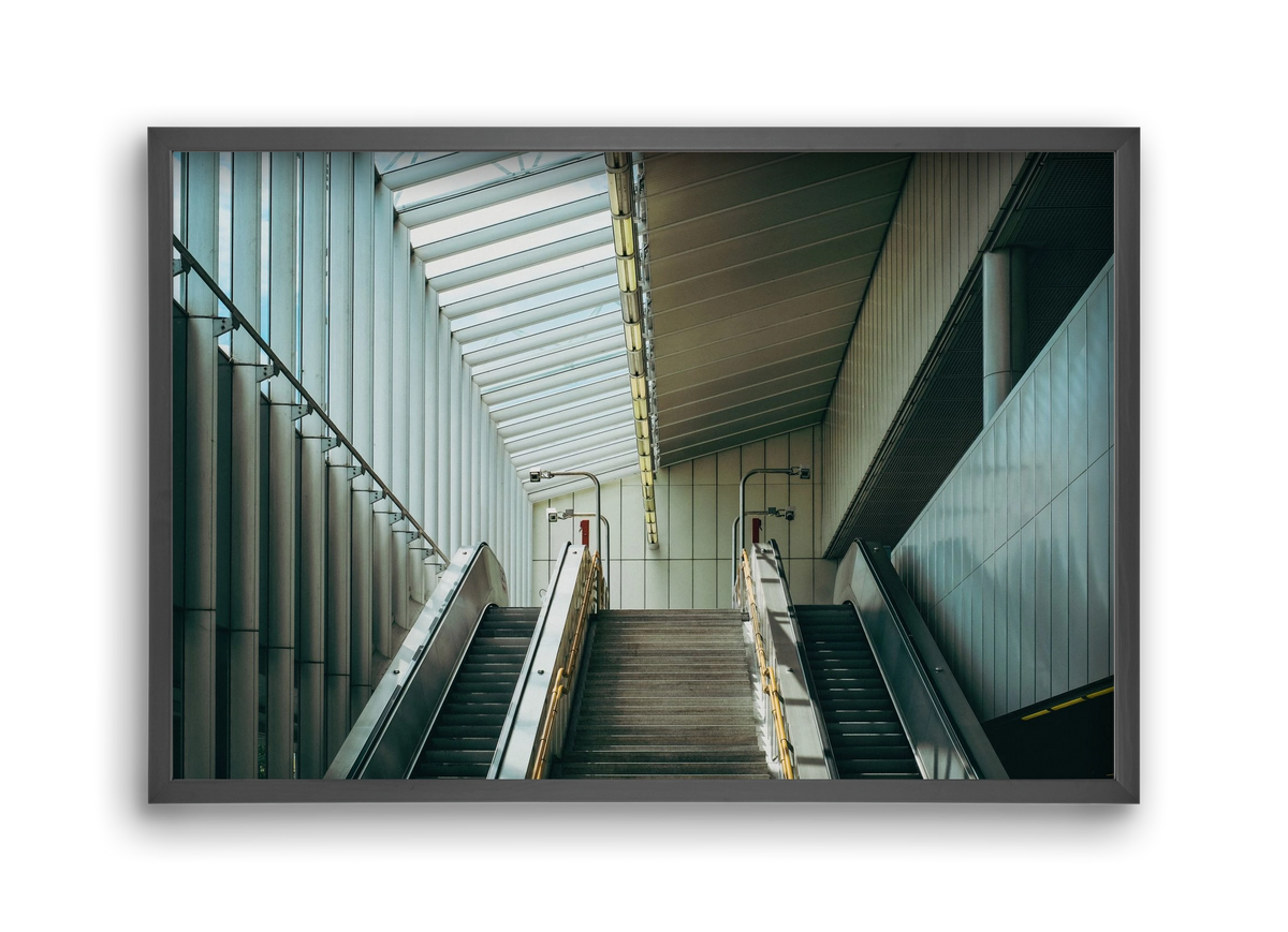 Pathway, 45x30 cm (45x30 cm), Fekete keret