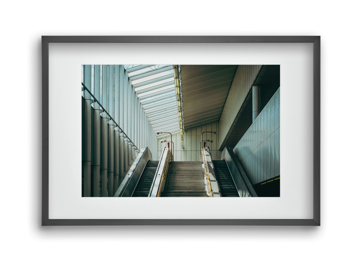 Pathway, 45x30 cm (30x20 cm), Fekete keret, paszpartuval