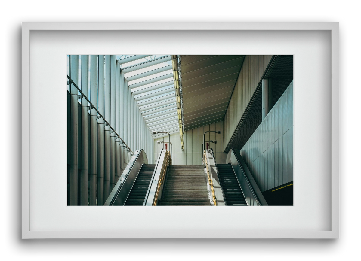 Pathway, 60x40 cm (45x30 cm), Fehér keret, paszpartuval