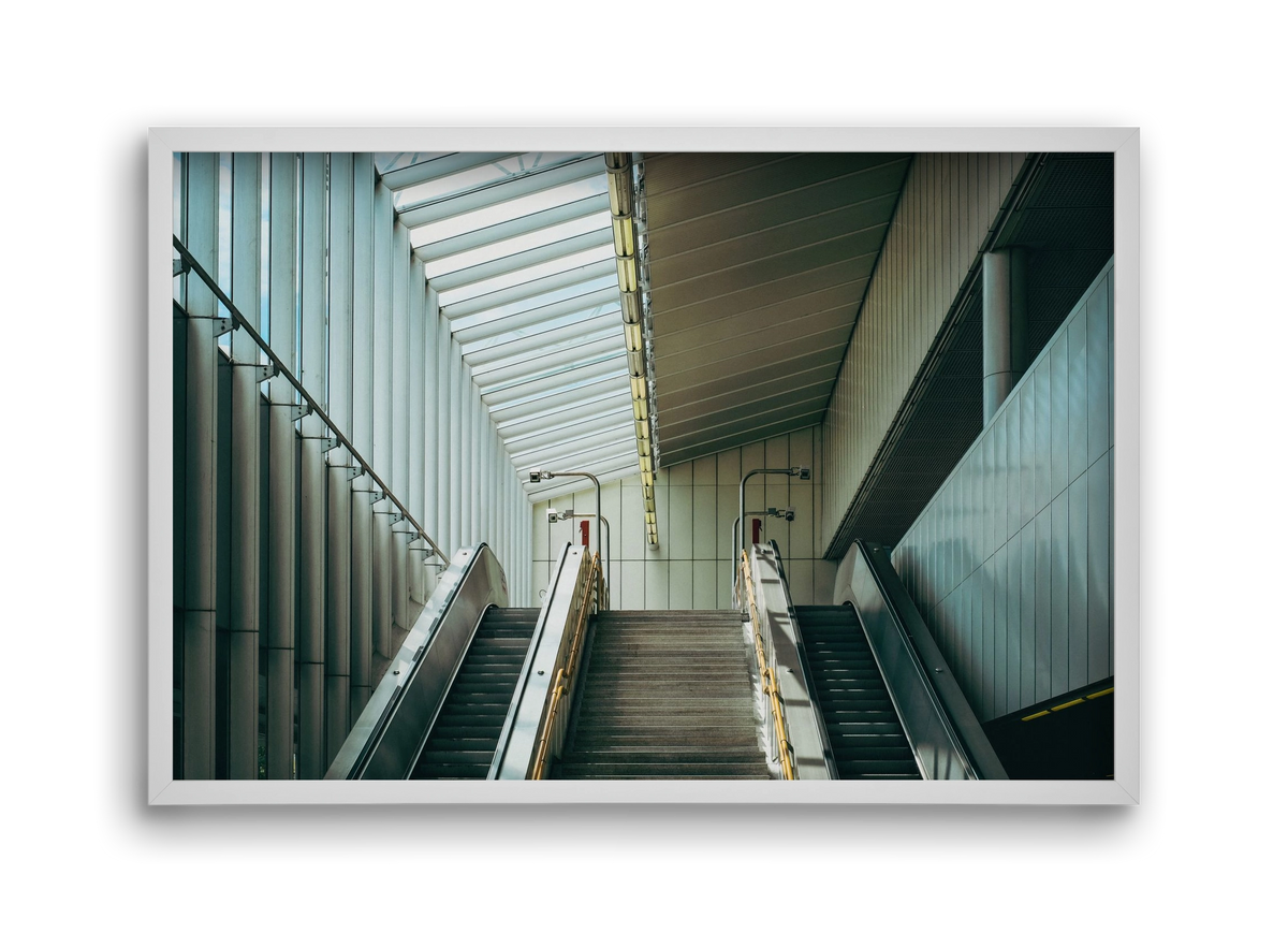 Pathway, 45x30 cm (45x30 cm), Fehér keret