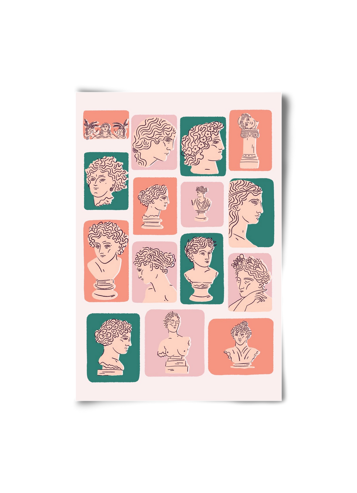 Ancient Faces, 20x30 cm, Keret nélkül