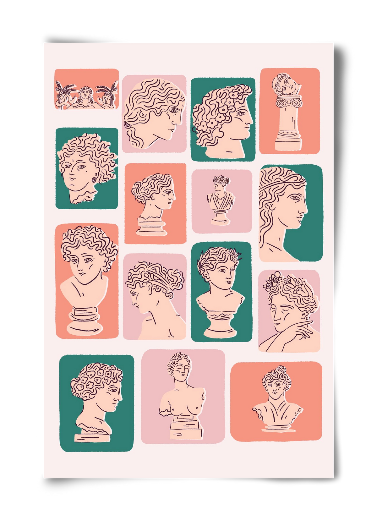 Ancient Faces, 40x60 cm, Keret nélkül