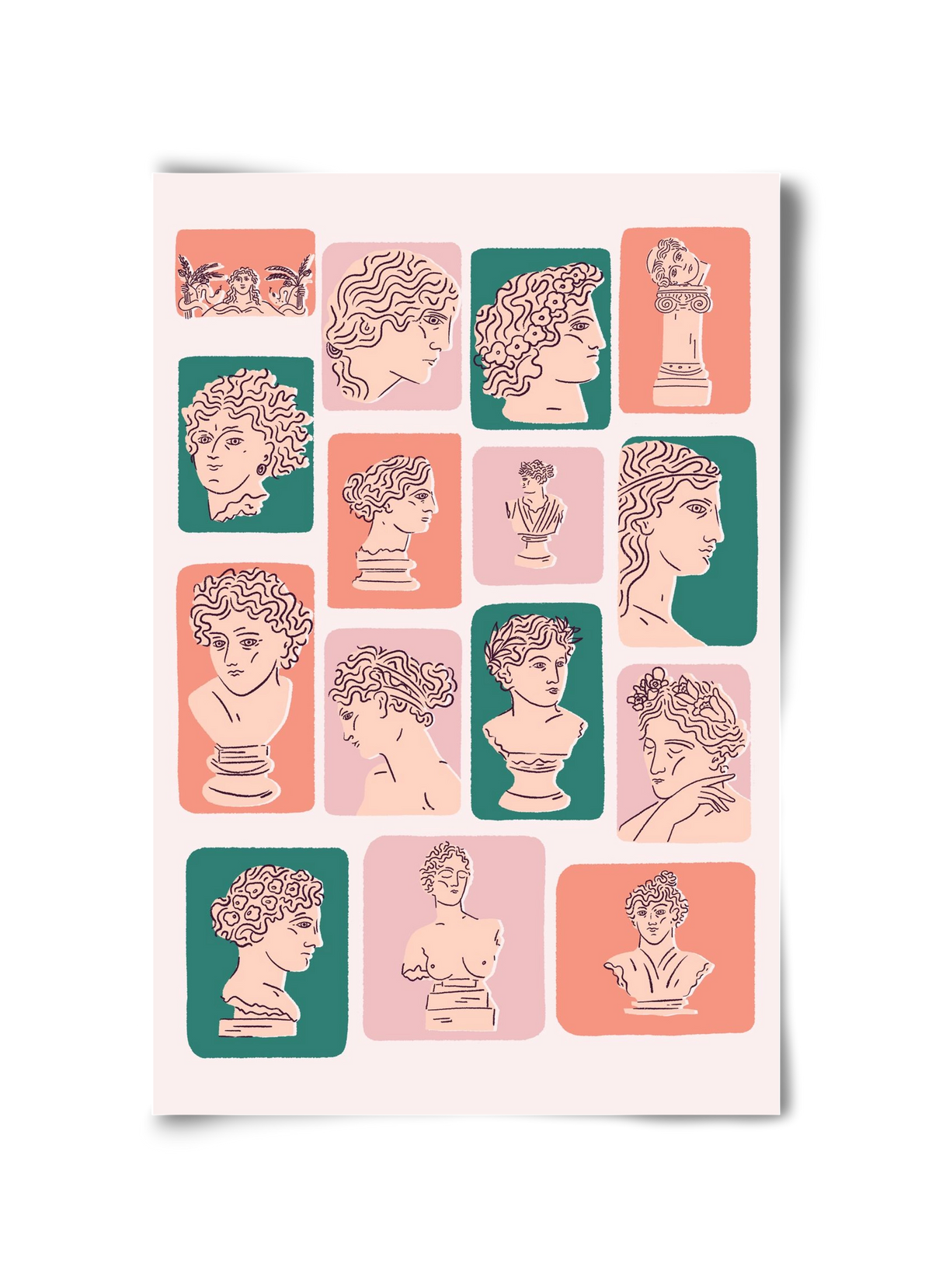 Ancient Faces, 30x45 cm, Keret nélkül