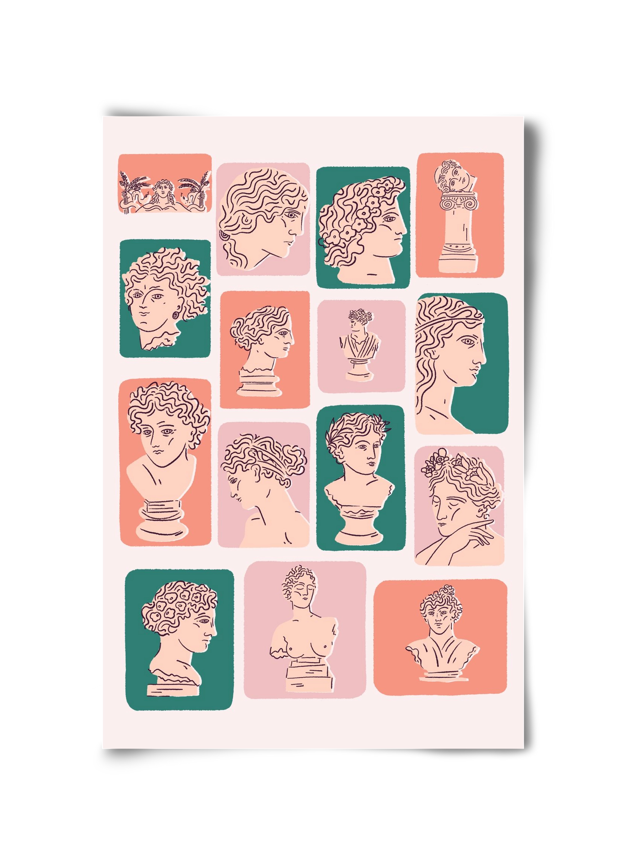 Ancient Faces, 30x45 cm, Keret nélkül