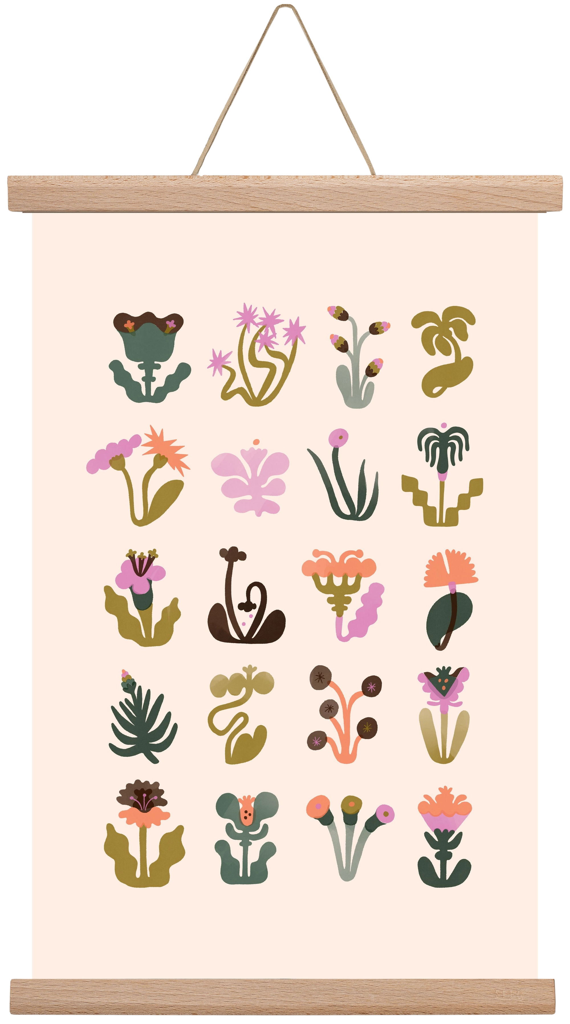 Bloom, 30x45 cm (30x45 cm), Tölgy akasztó