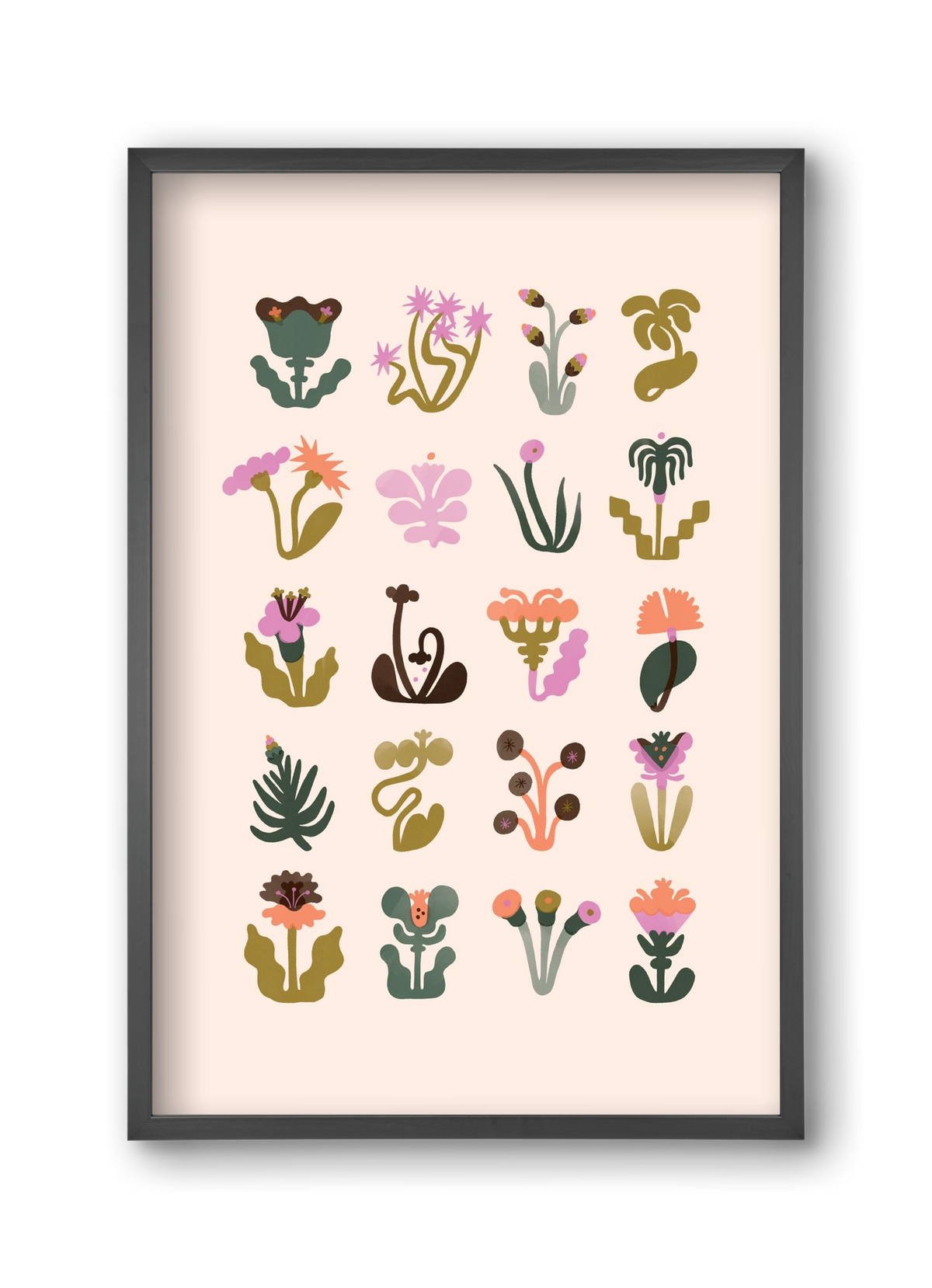 Bloom, 30x45 cm (30x45 cm), Fekete keret