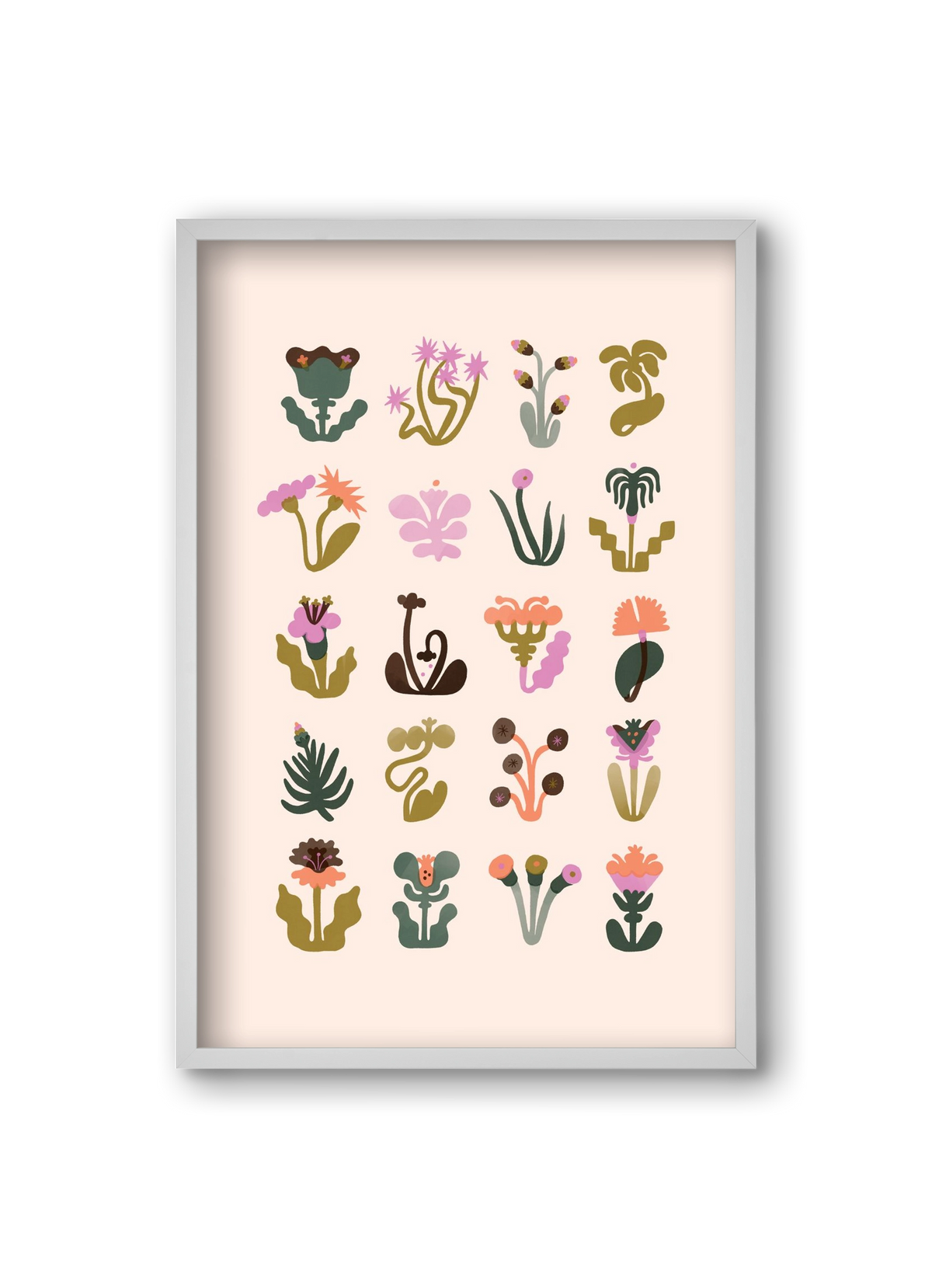 Bloom, 20x30 cm (20x30 cm), Fehér keret