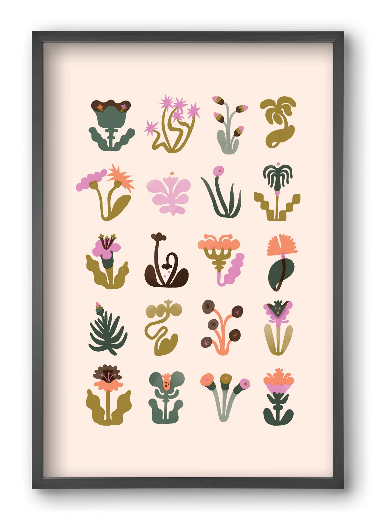 Bloom, 40x60 cm (40x60 cm), Fekete keret