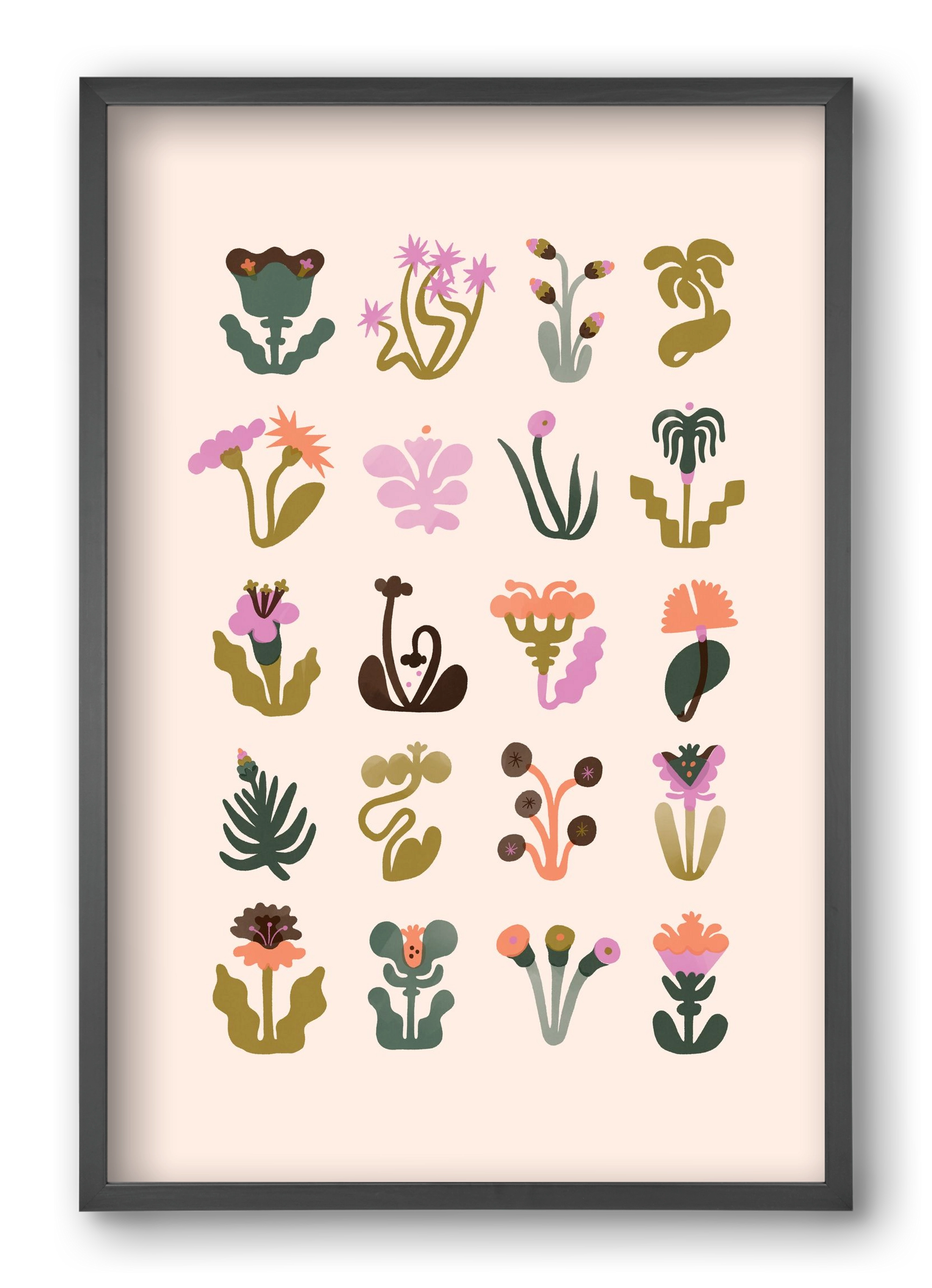 Bloom, 40x60 cm (40x60 cm), Fekete keret