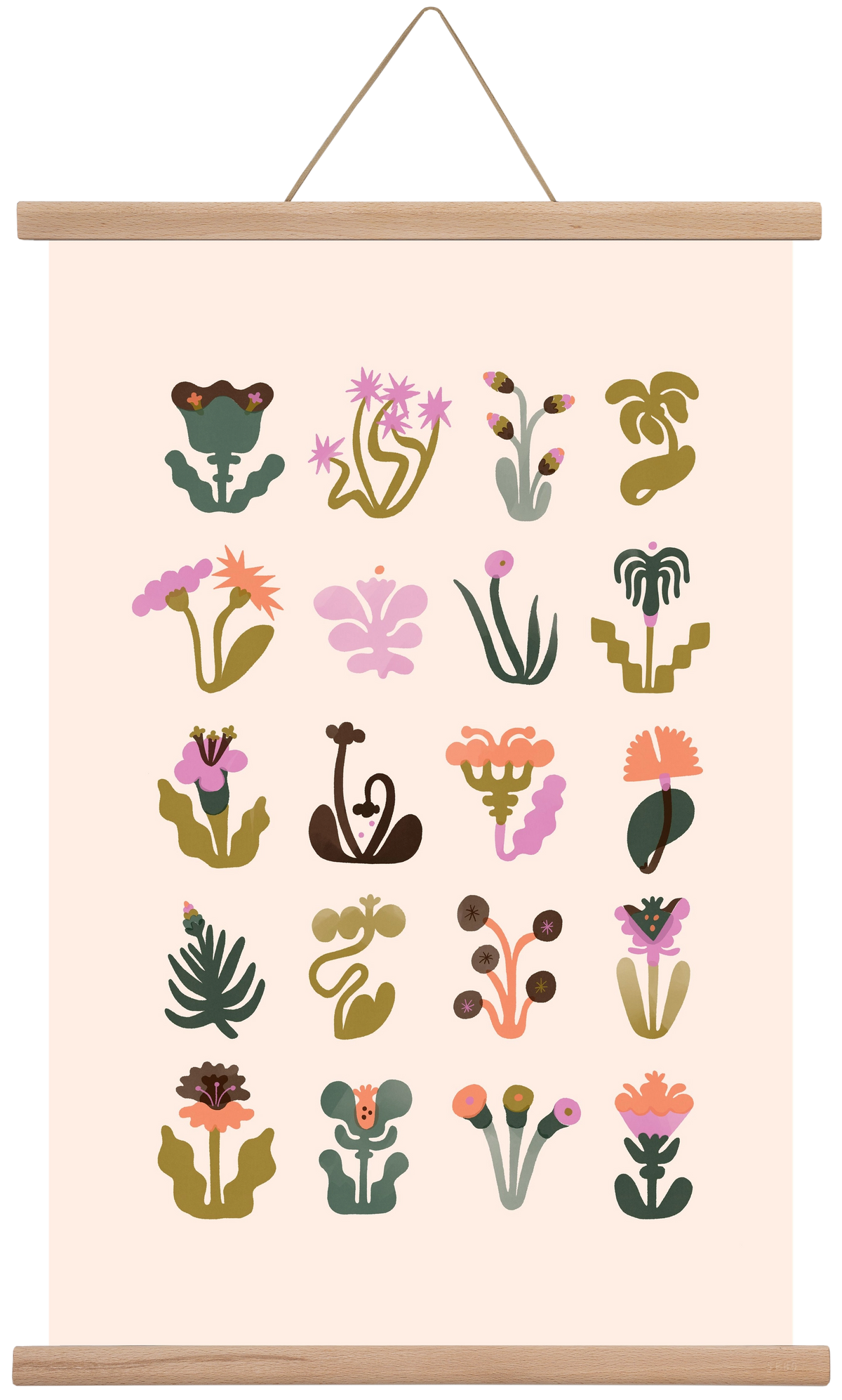 Bloom, 40x60 cm (40x60 cm), Tölgy akasztó