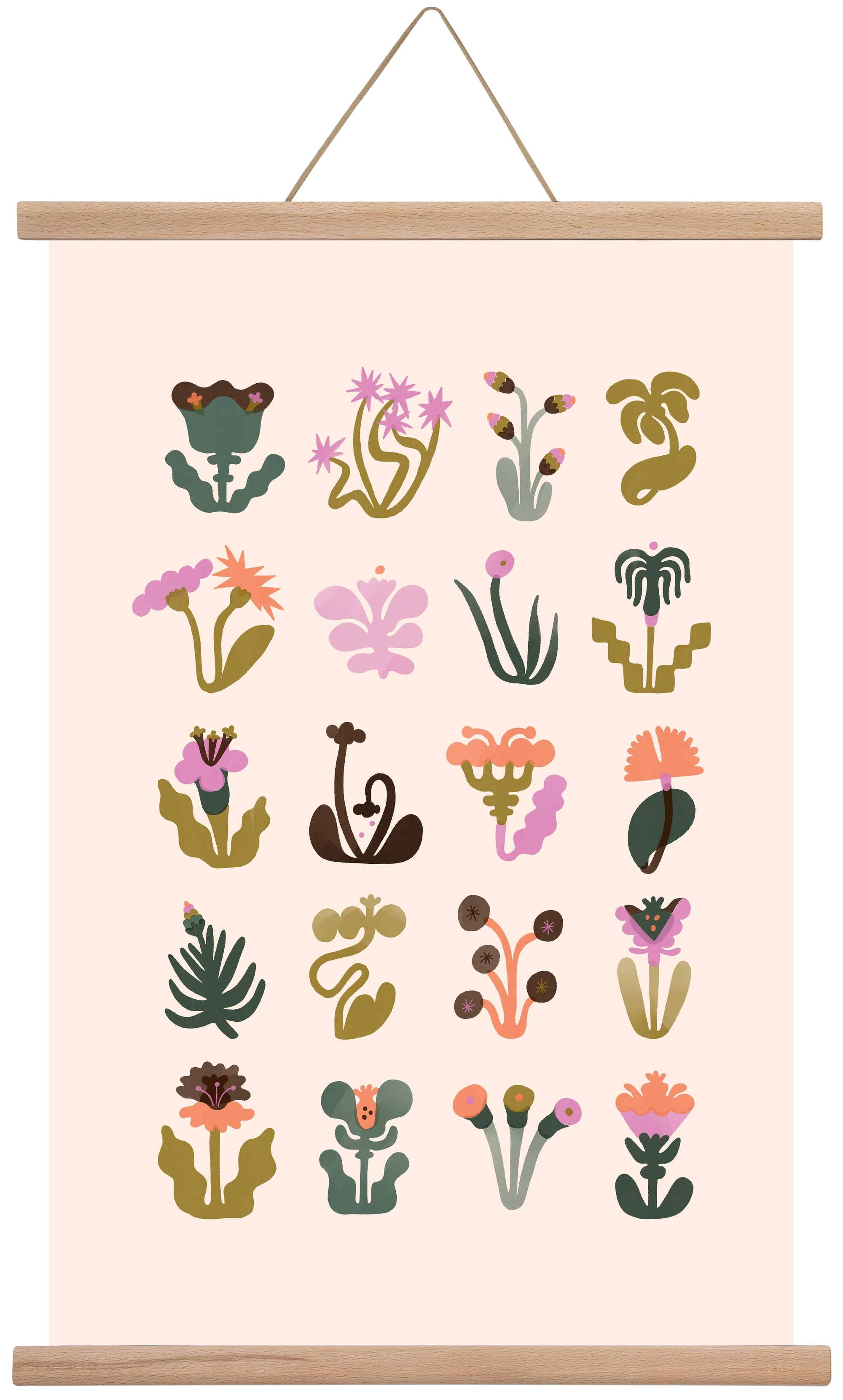 Bloom, 40x60 cm (40x60 cm), Tölgy akasztó