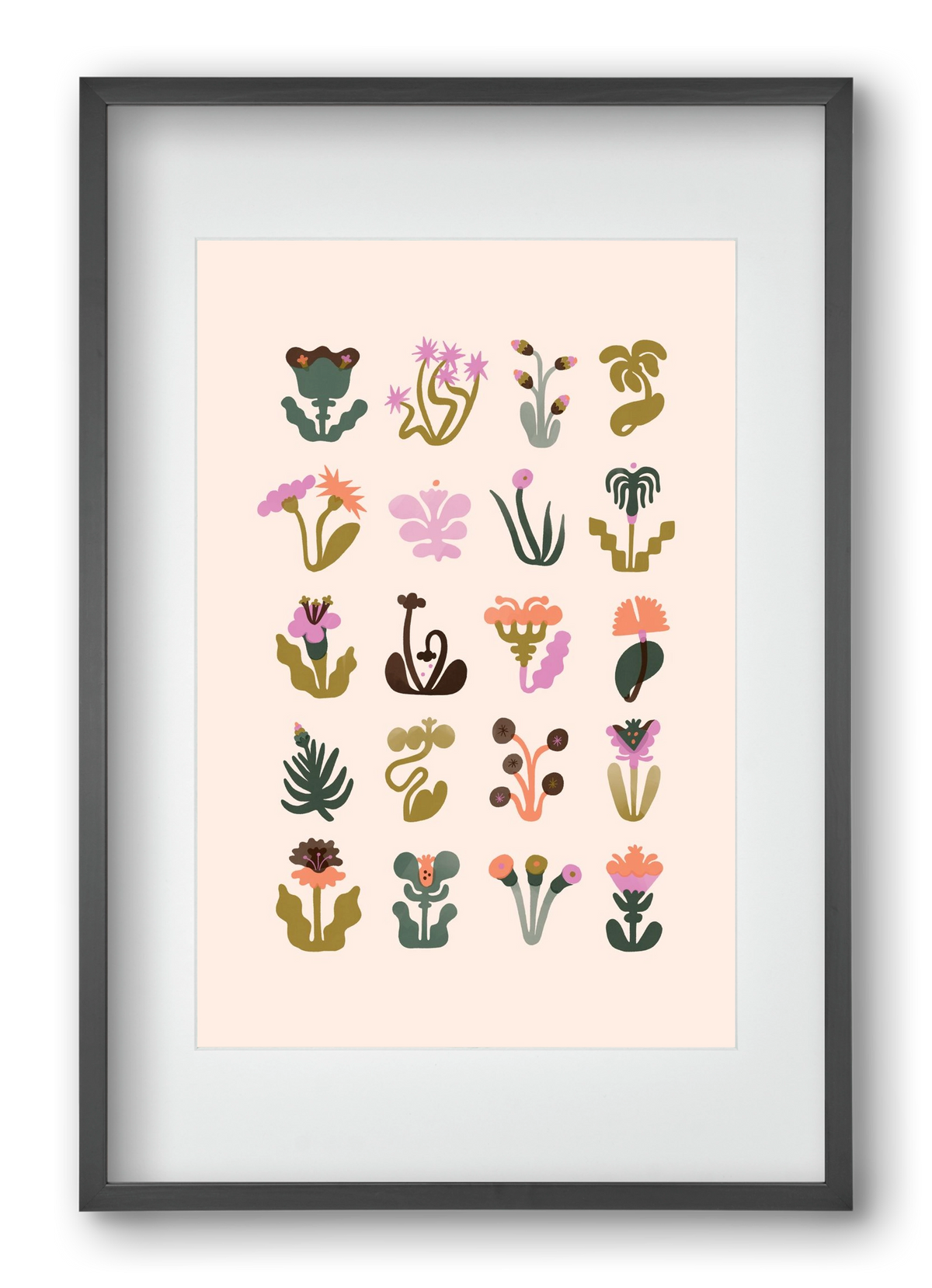 Bloom, 40x60 cm (30x45 cm), Fekete keret, paszpartuval