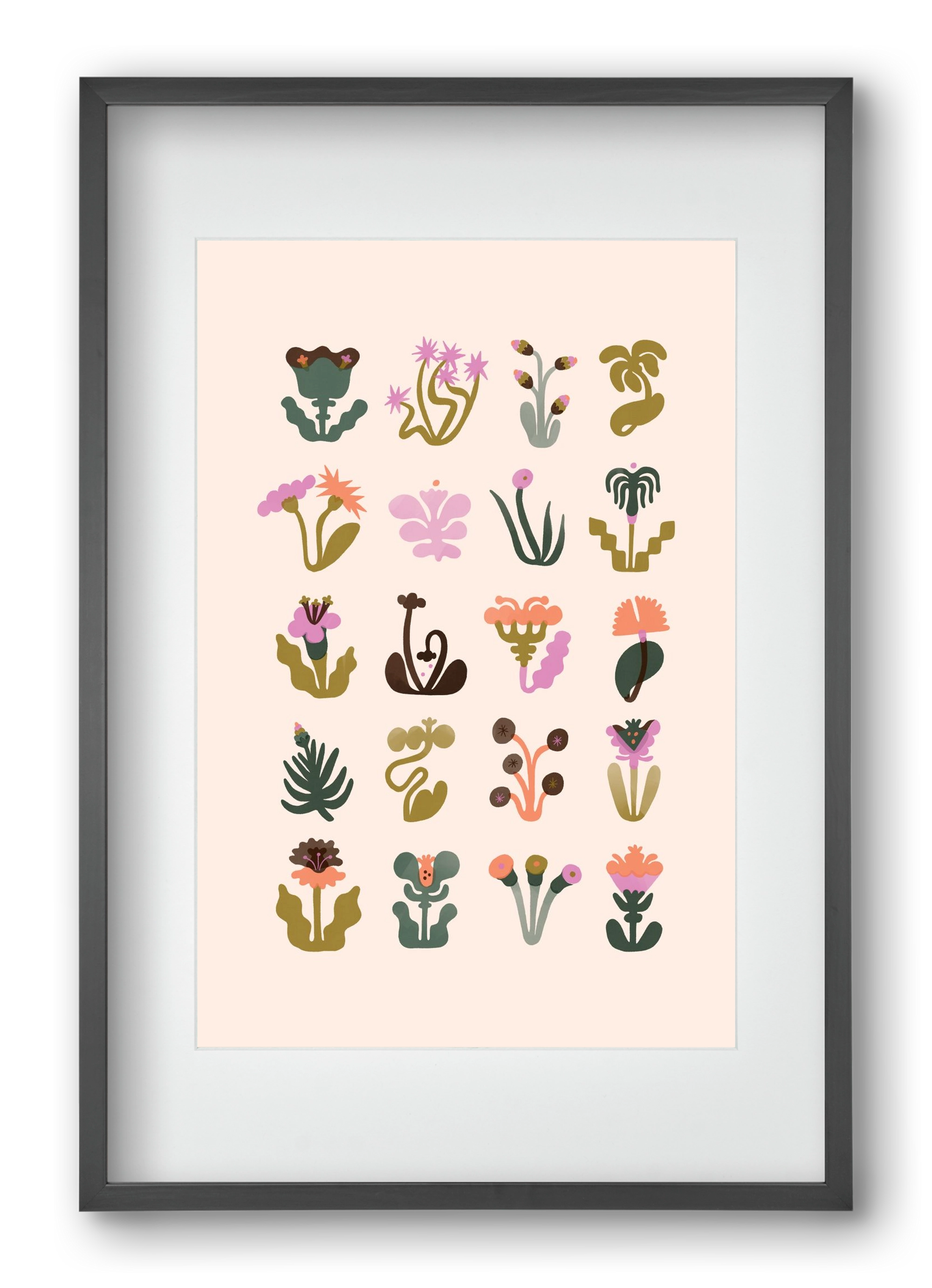 Bloom, 40x60 cm (30x45 cm), Fekete keret, paszpartuval