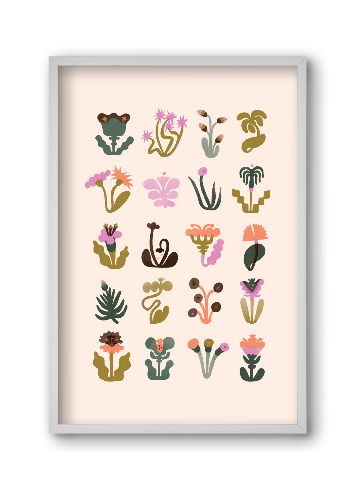 Bloom, 30x45 cm (30x45 cm), Fehér keret