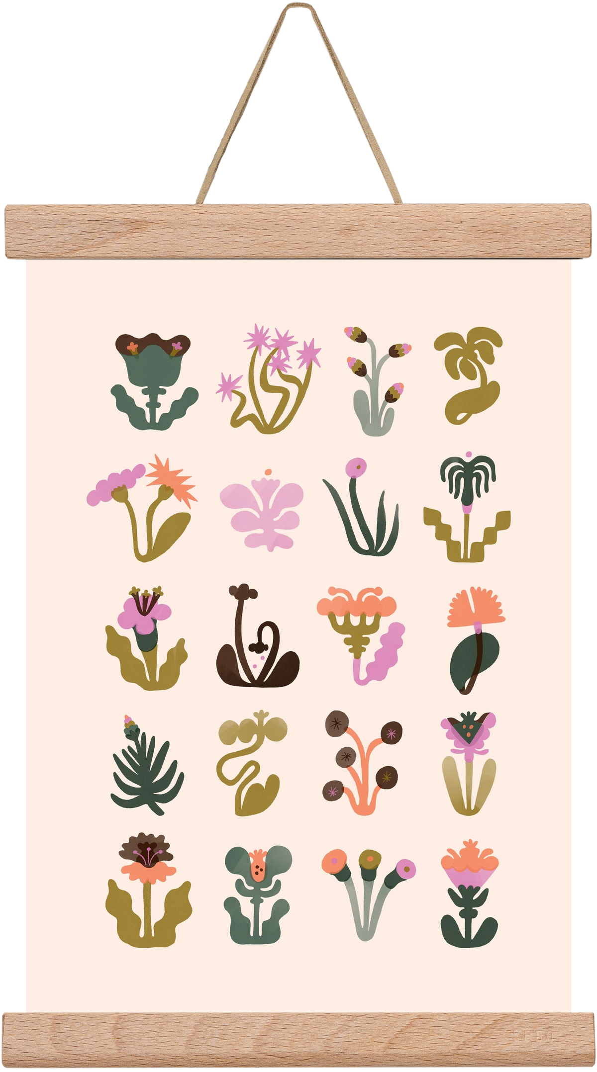 Bloom, 20x30 cm (20x30 cm), Tölgy akasztó