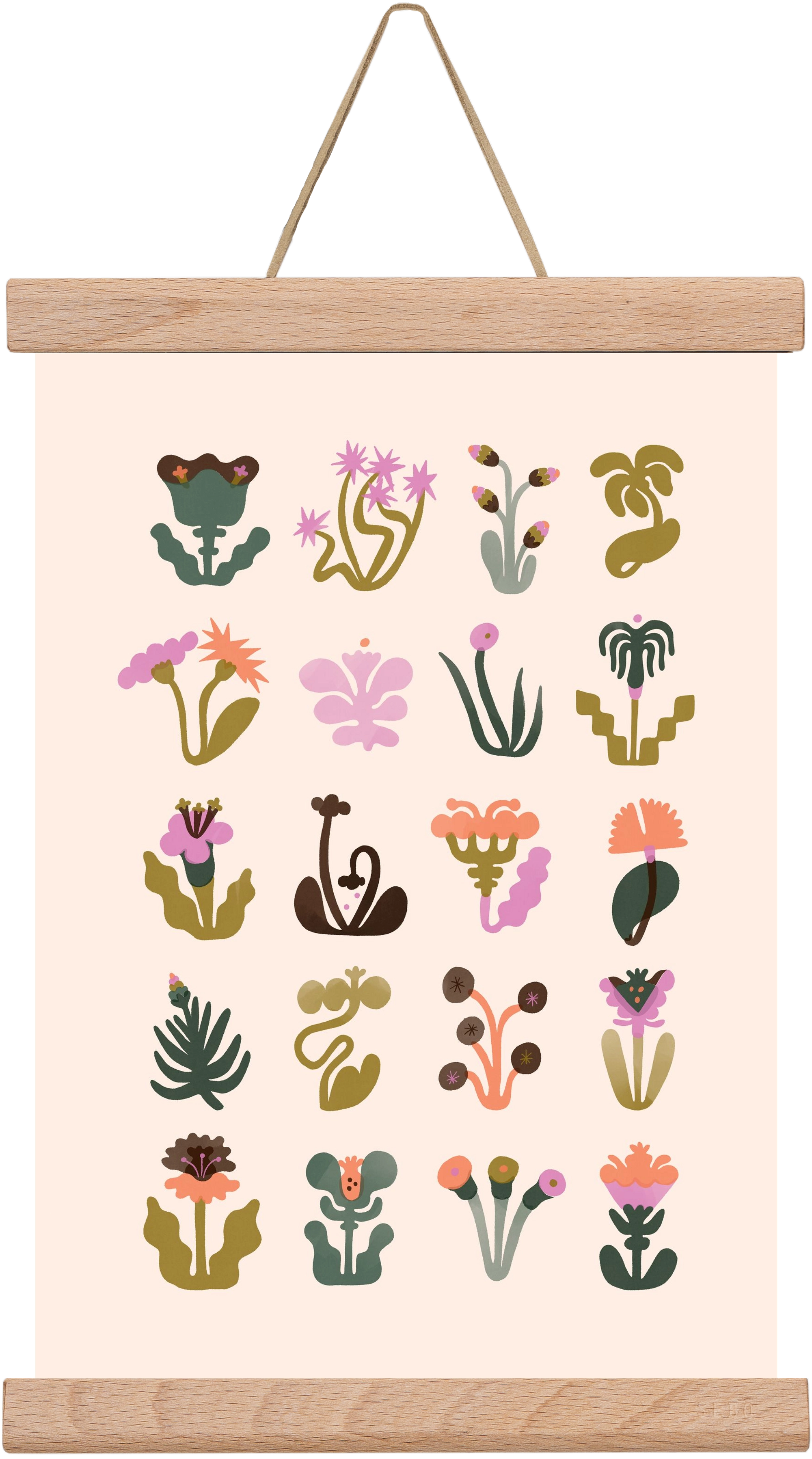 Bloom, 20x30 cm (20x30 cm), Tölgy akasztó