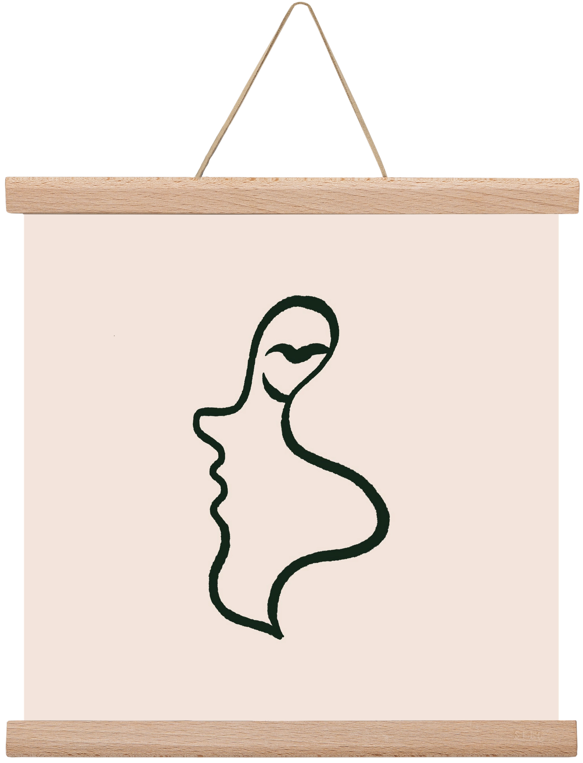 Silence, 30x30 cm (30x30 cm), Tölgy akasztó