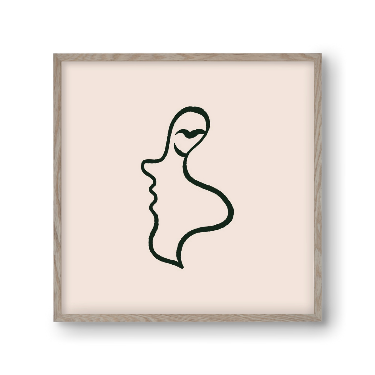 Silence, 30x30 cm (30x30 cm), Tölgy keret