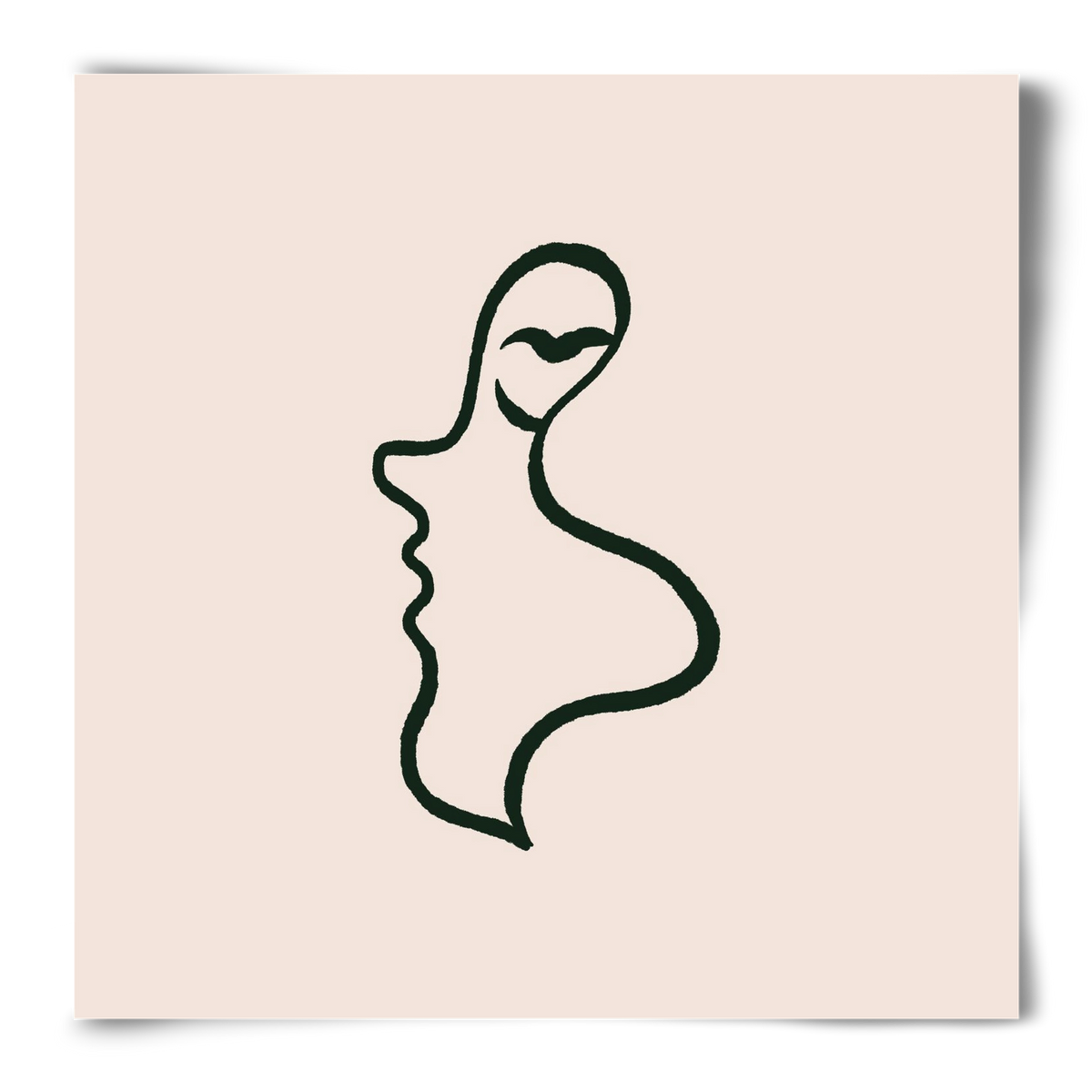 Silence, 50x50 cm, Keret nélkül