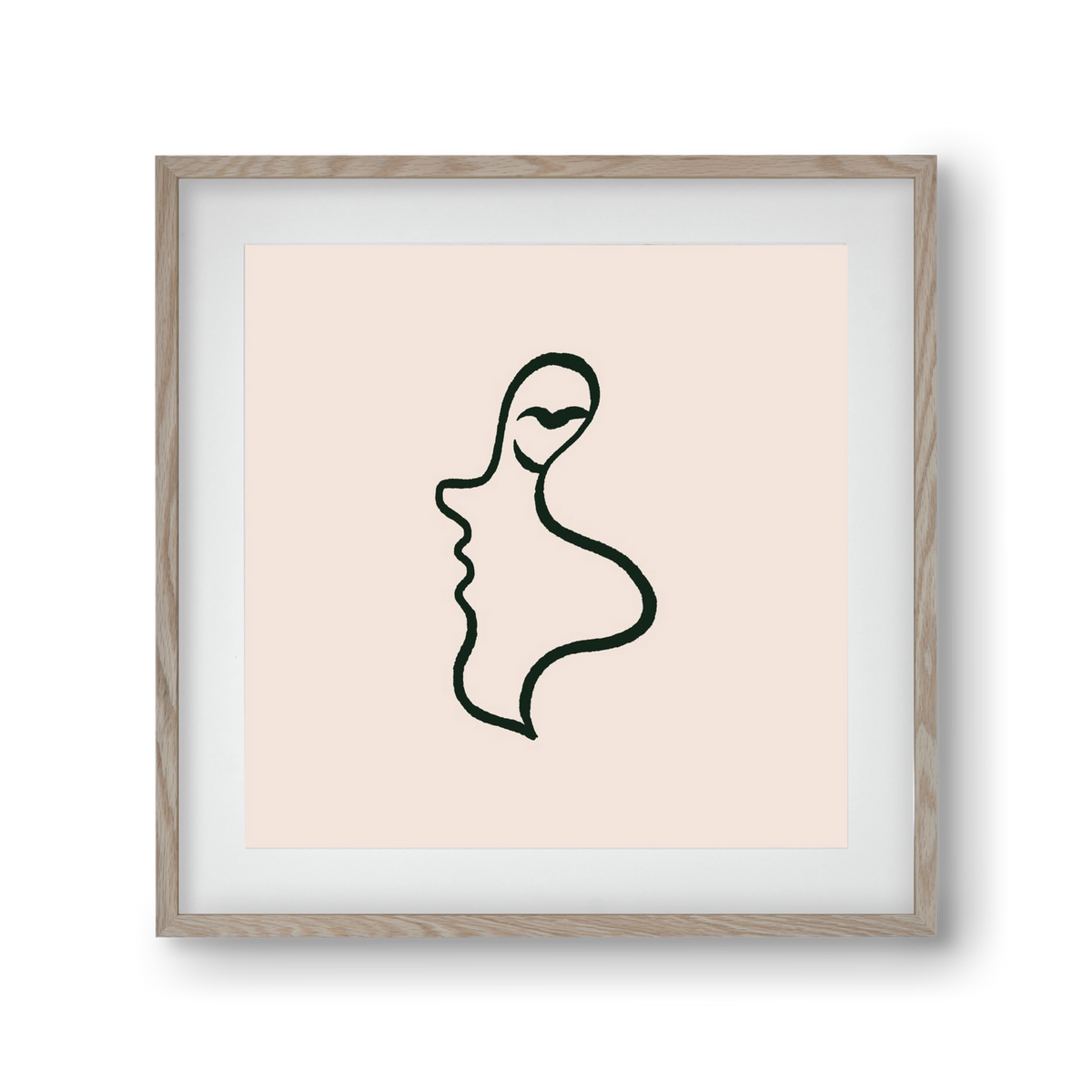 Silence, 30x30 cm (20x20 cm), Tölgy keret, paszpartuval