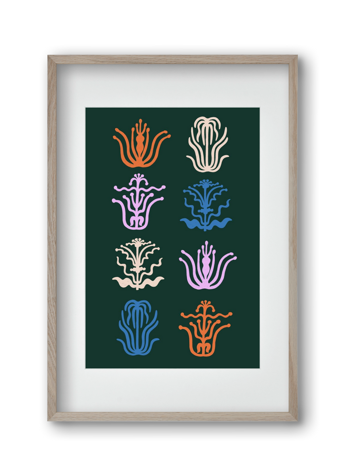 Játék, 30x45 cm (20x30 cm), Tölgy keret, paszpartuval