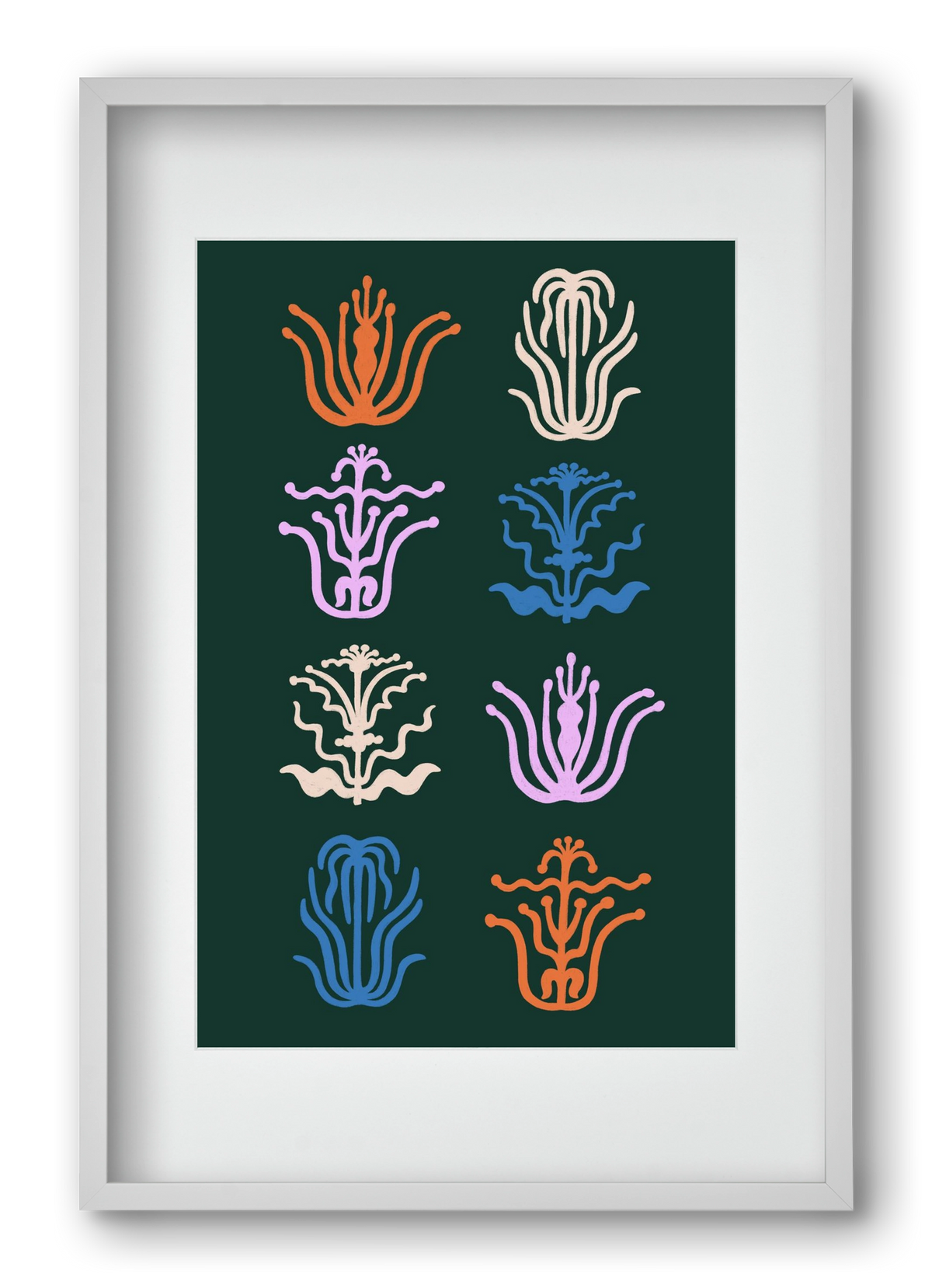 Játék, 40x60 cm (30x45 cm), Fehér keret, paszpartuval