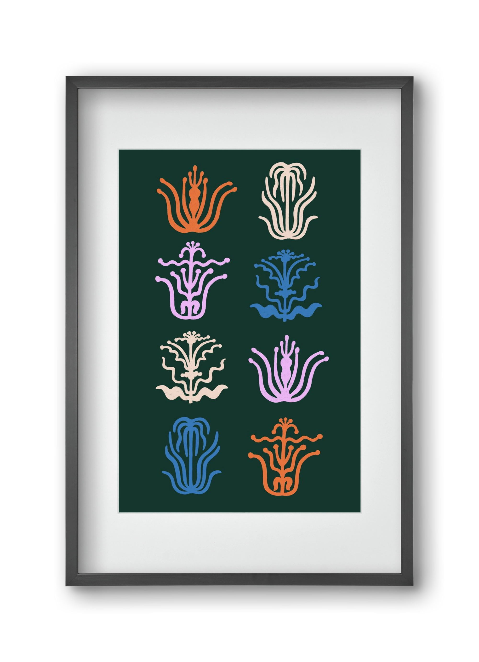 Játék, 30x45 cm (20x30 cm), Fekete keret, paszpartuval