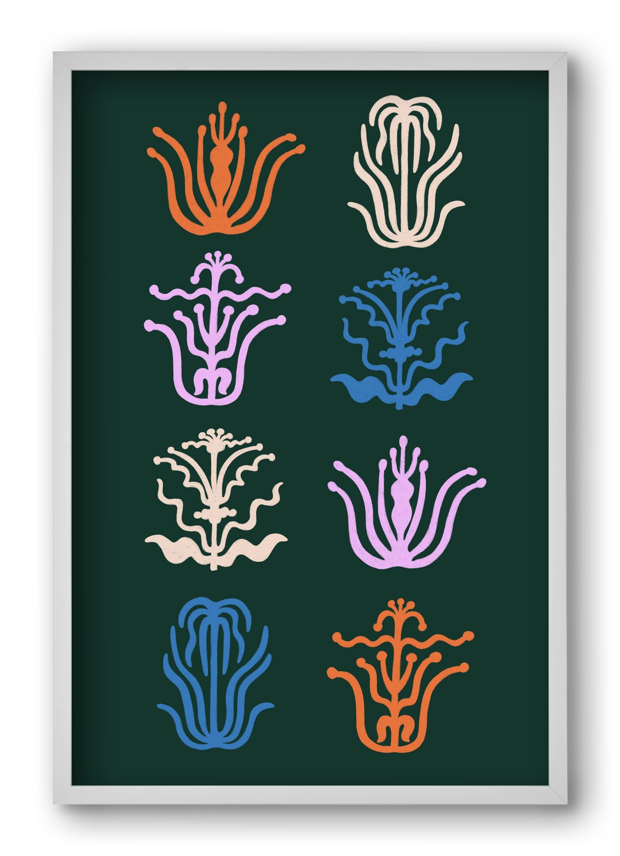 Játék, 40x60 cm (40x60 cm), Fehér keret