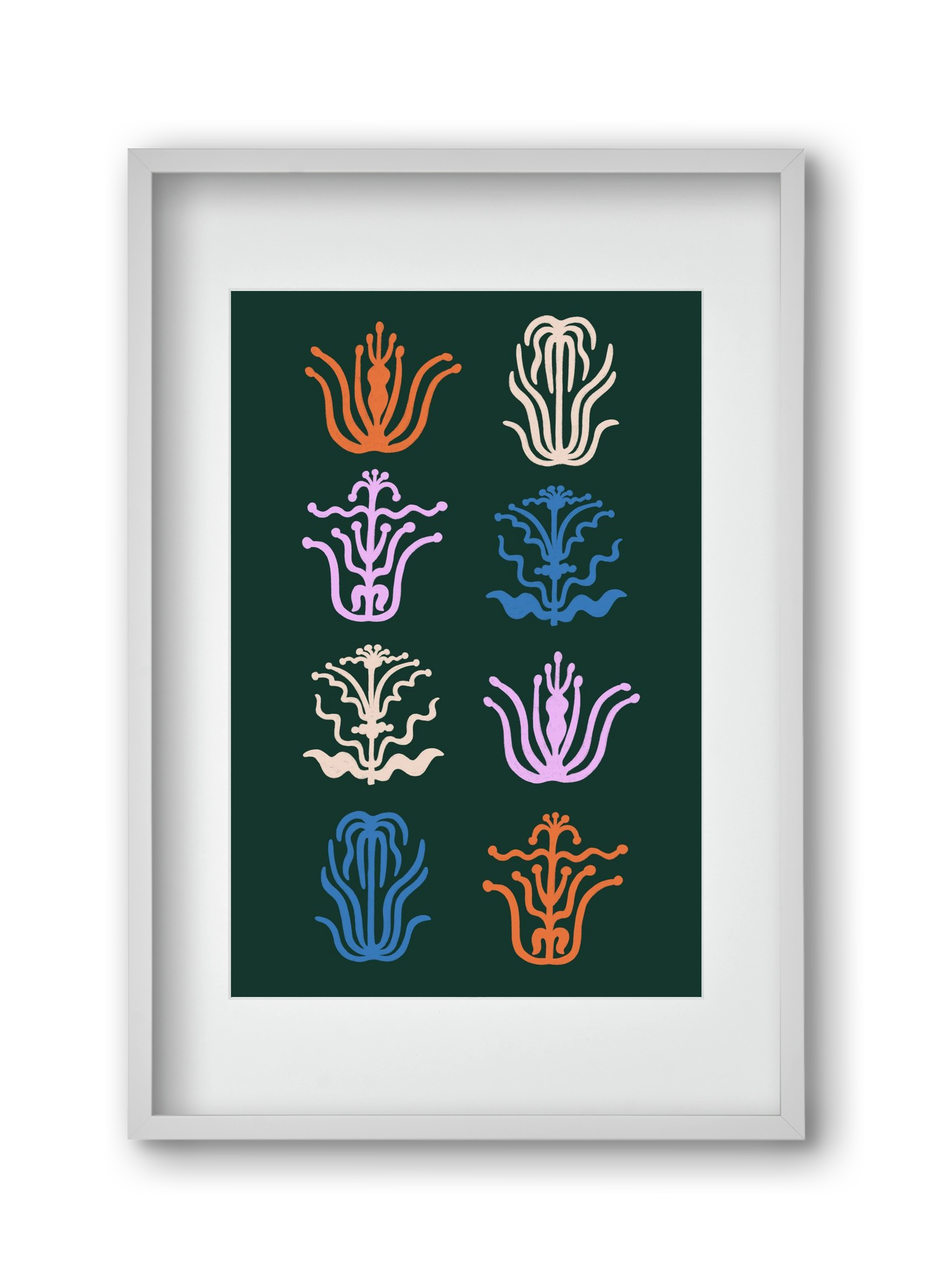 Játék, 30x45 cm (20x30 cm), Fehér keret, paszpartuval