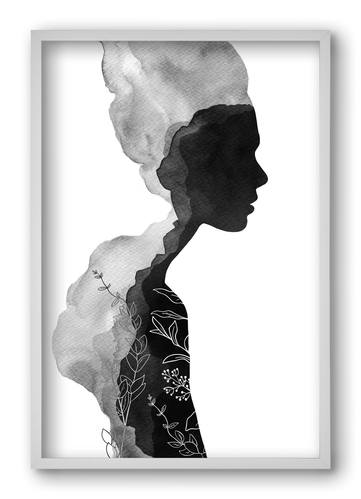 Her, 40x60 cm (40x60 cm), Fehér keret