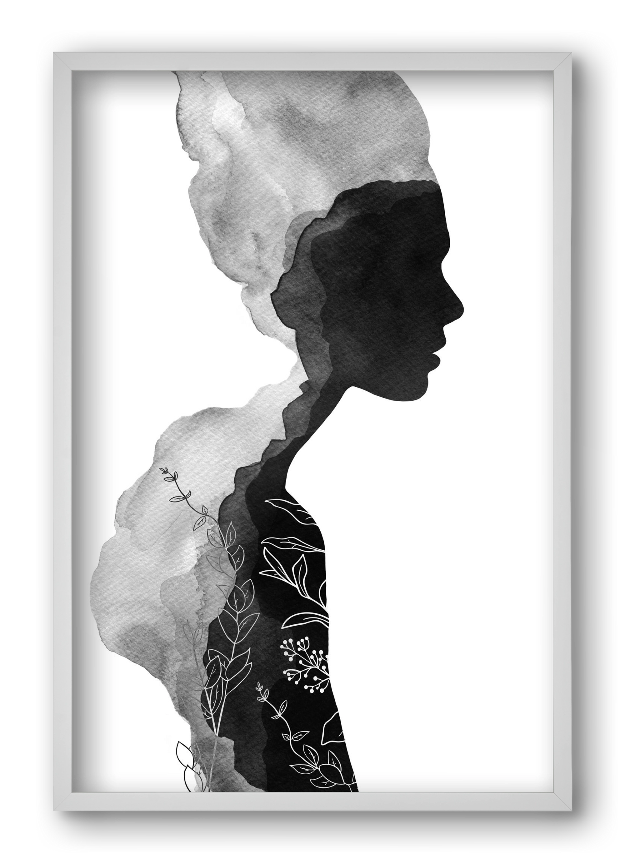 Her, 40x60 cm (40x60 cm), Fehér keret