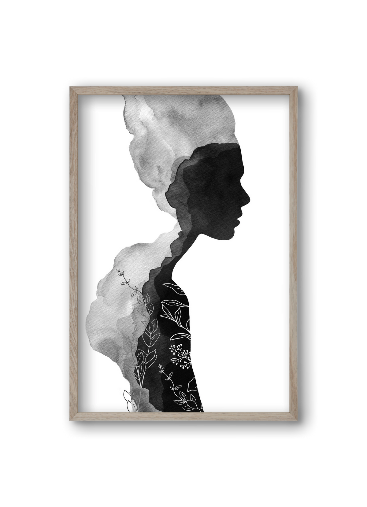 Her, 20x30 cm (20x30 cm), Tölgy keret