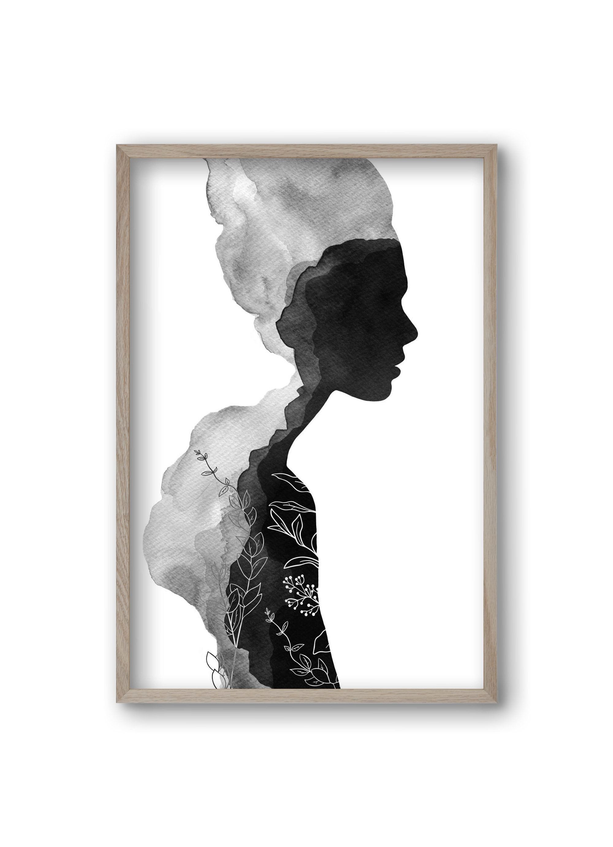 Her, 20x30 cm (20x30 cm), Tölgy keret