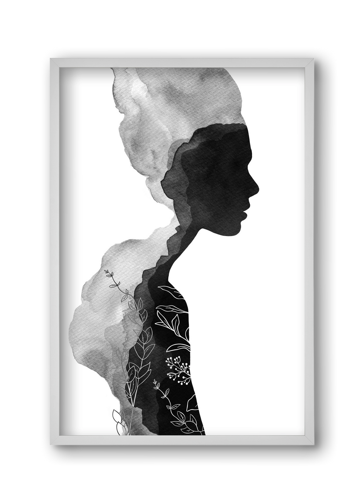 Her, 30x45 cm (30x45 cm), Fehér keret