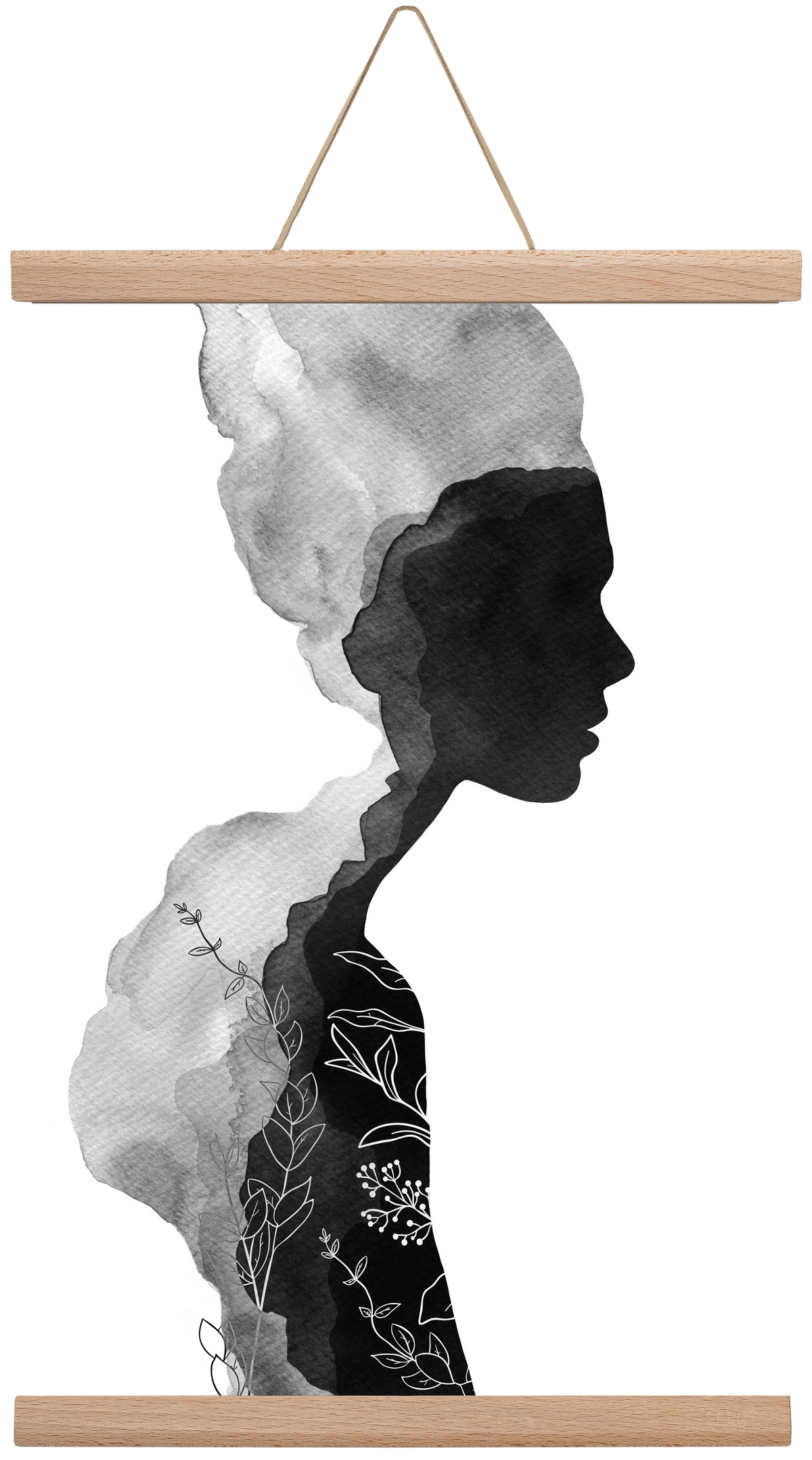 Her, 30x45 cm (30x45 cm), Tölgy akasztó