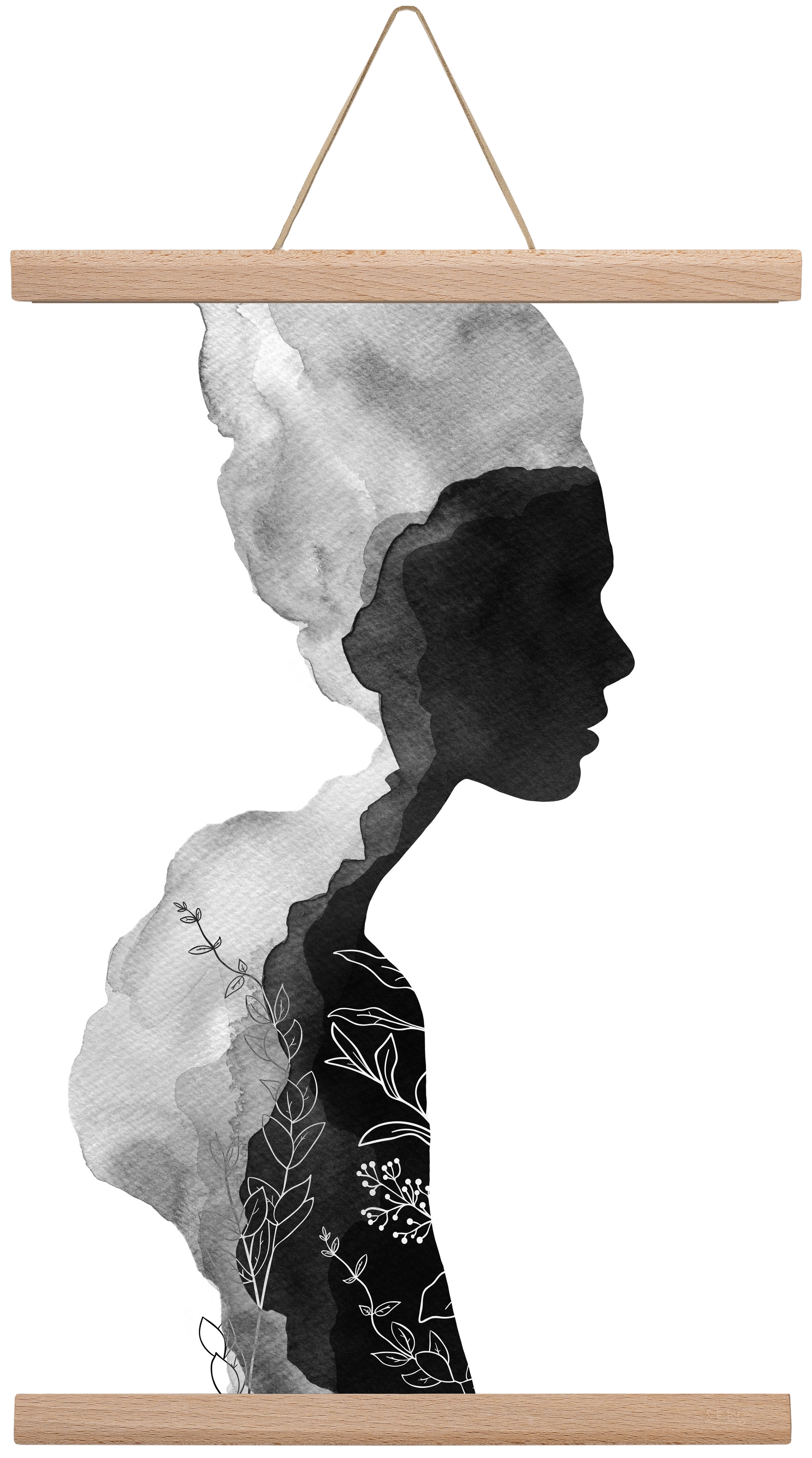 Her, 30x45 cm (30x45 cm), Tölgy akasztó