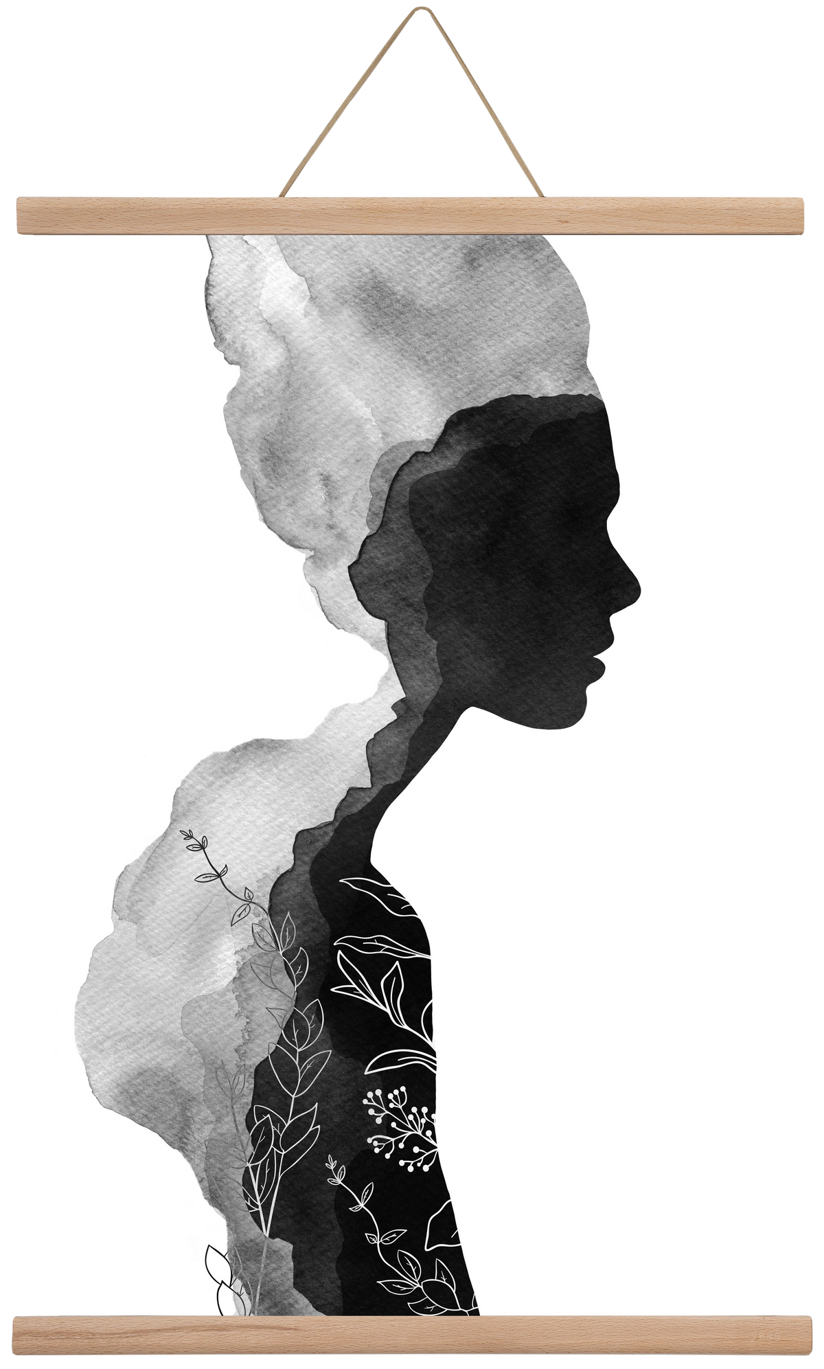 Her, 40x60 cm (40x60 cm), Tölgy akasztó