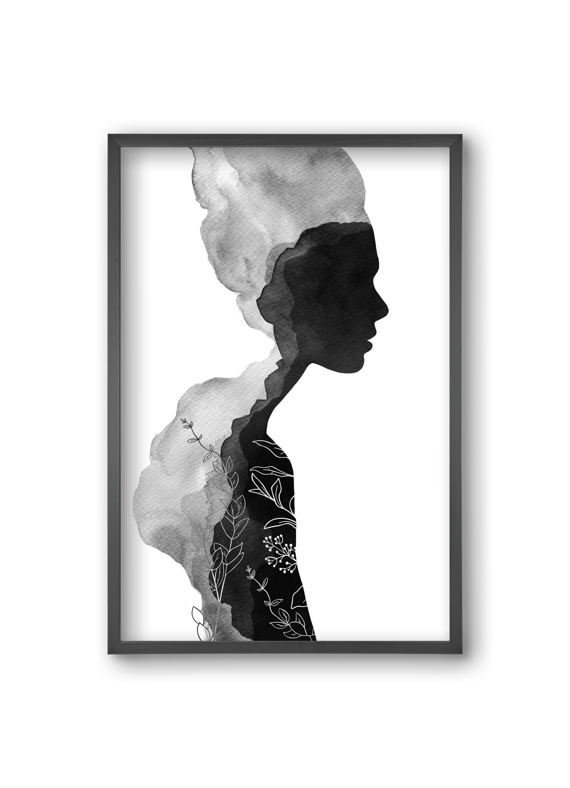 Her, 20x30 cm (20x30 cm), Fekete keret