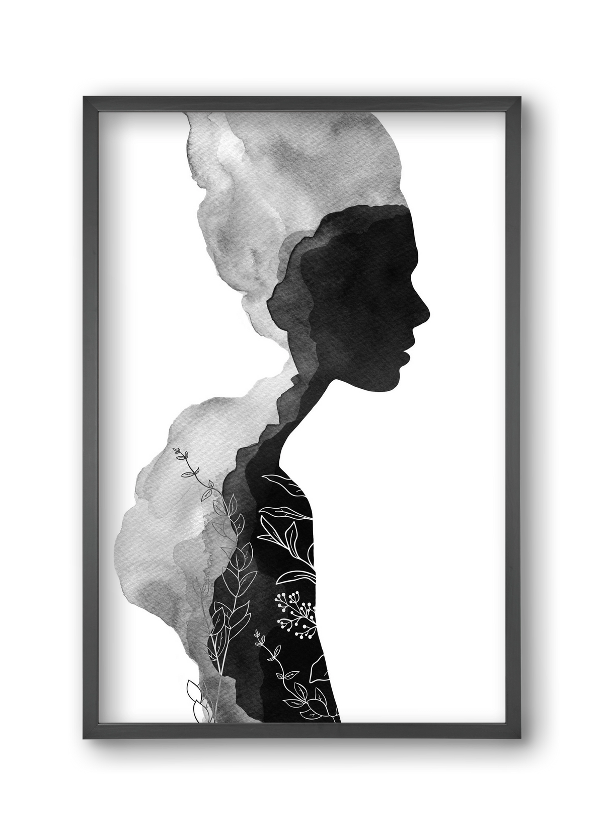 Her, 30x45 cm (30x45 cm), Fekete keret