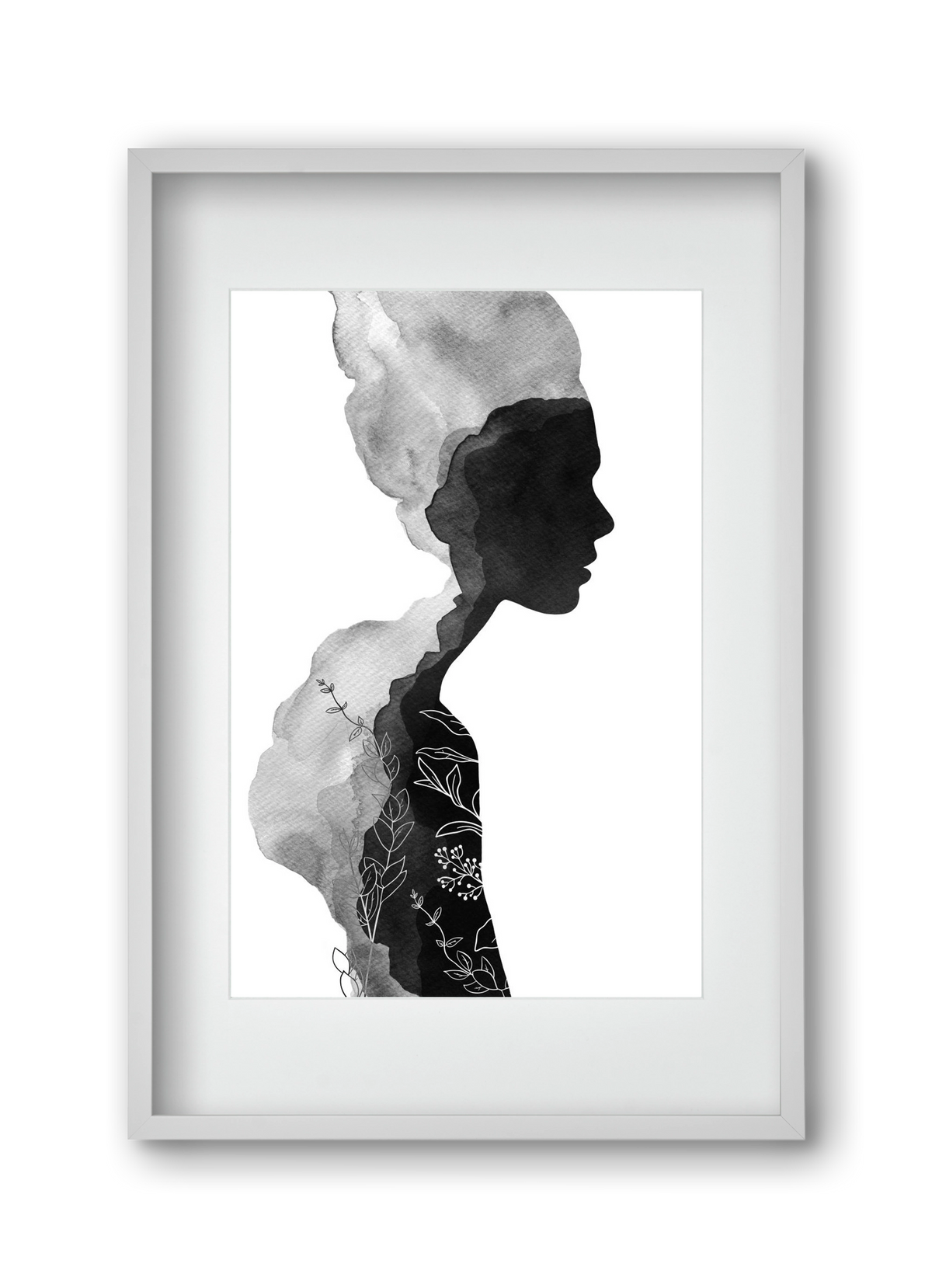 Her, 30x45 cm (20x30 cm), Fehér keret, paszpartuval