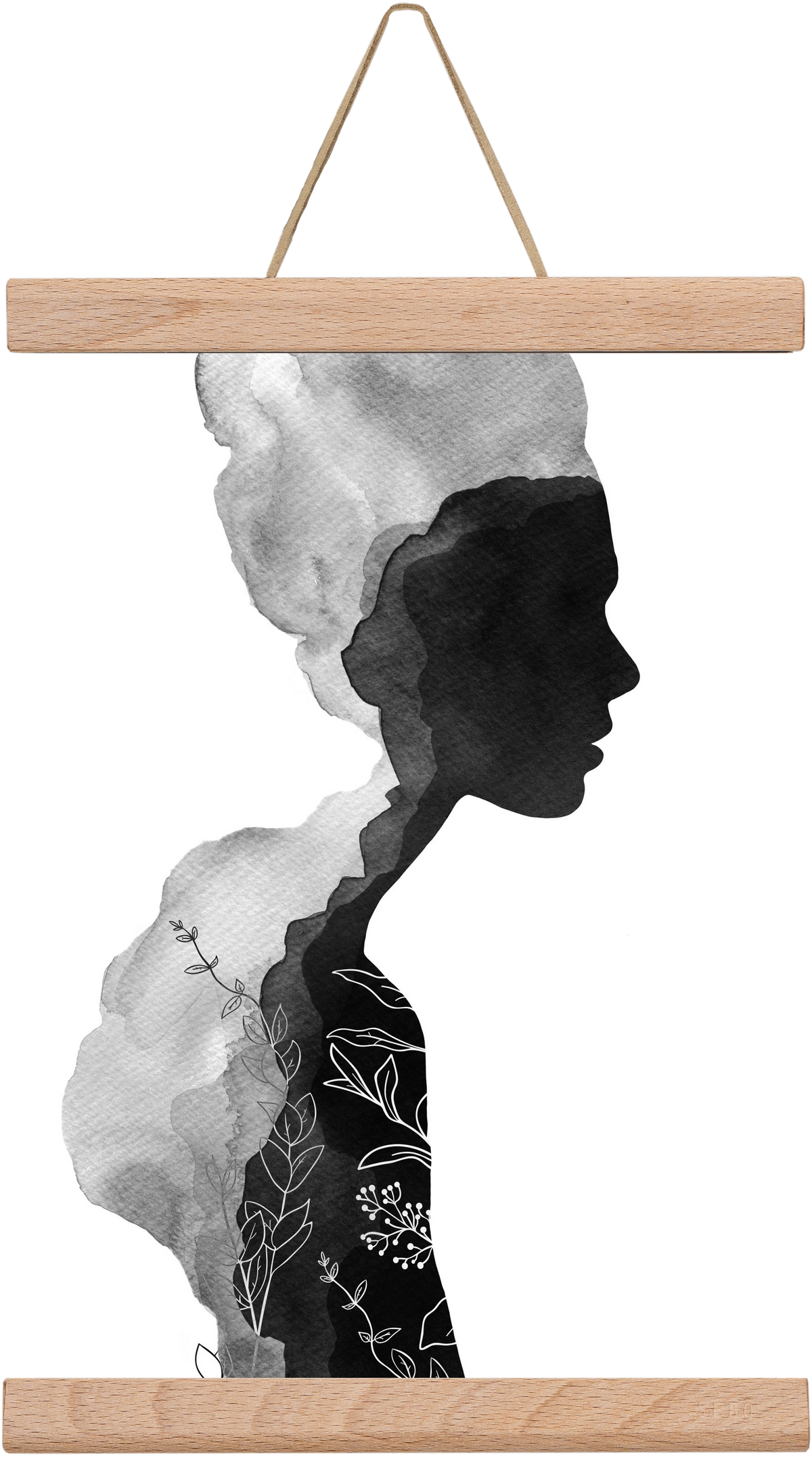 Her, 20x30 cm (20x30 cm), Tölgy akasztó