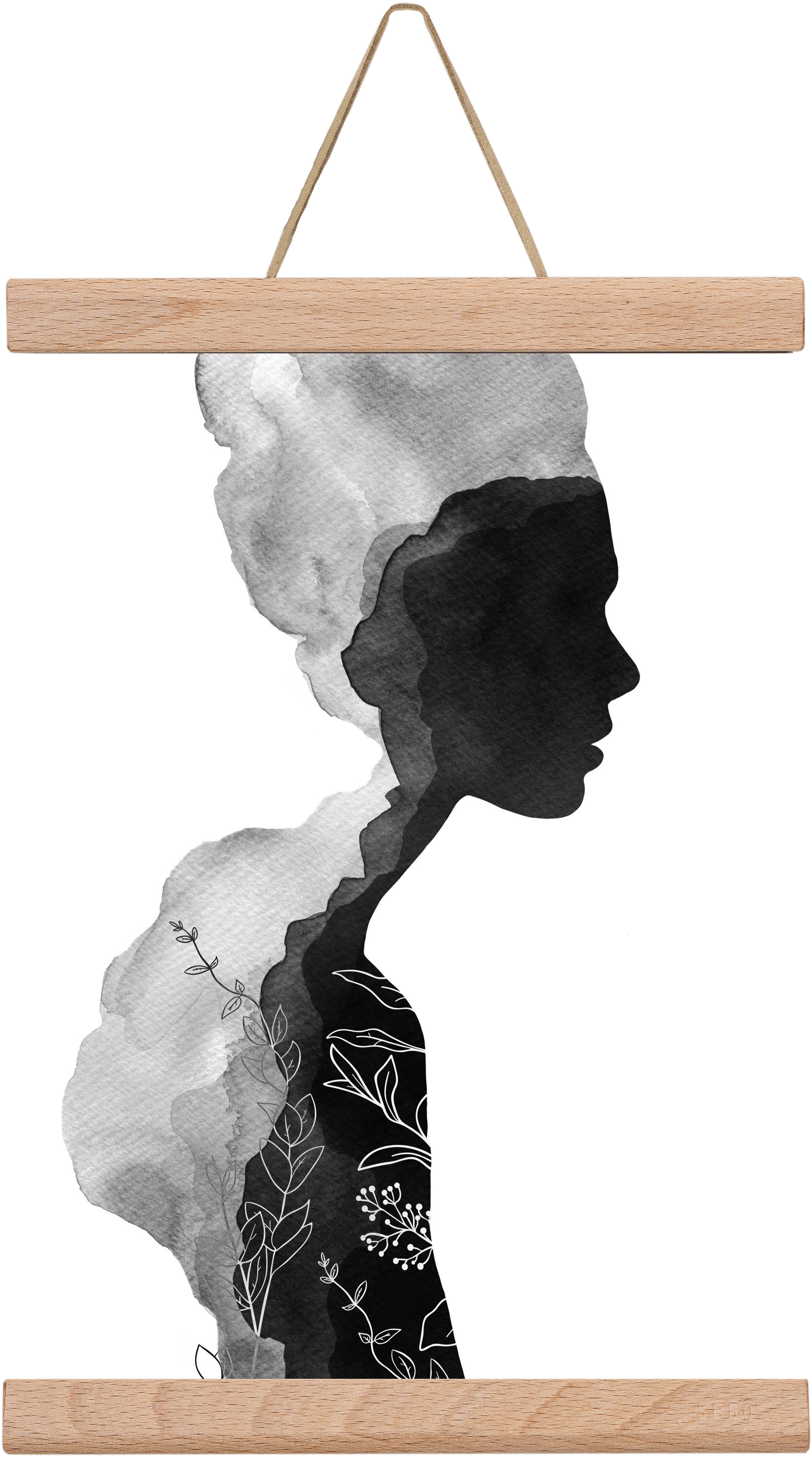 Her, 20x30 cm (20x30 cm), Tölgy akasztó