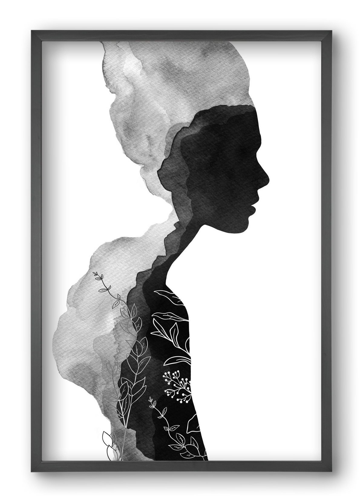 Her, 40x60 cm (40x60 cm), Fekete keret