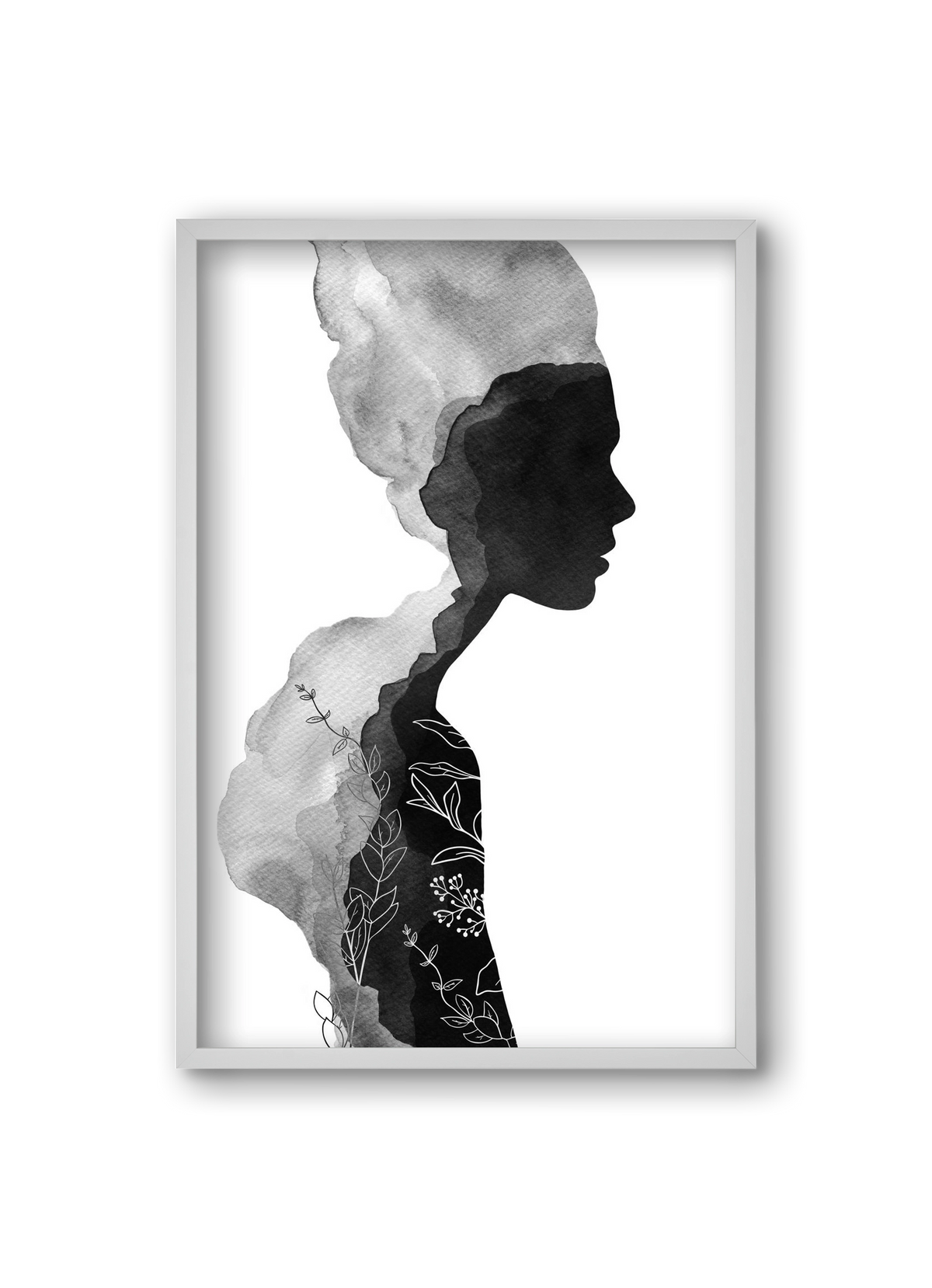 Her, 20x30 cm (20x30 cm), Fehér keret