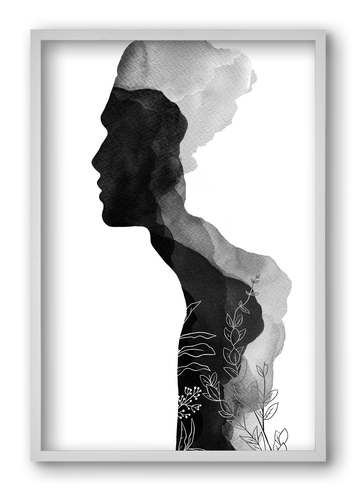 Him, 40x60 cm (40x60 cm), Fehér keret