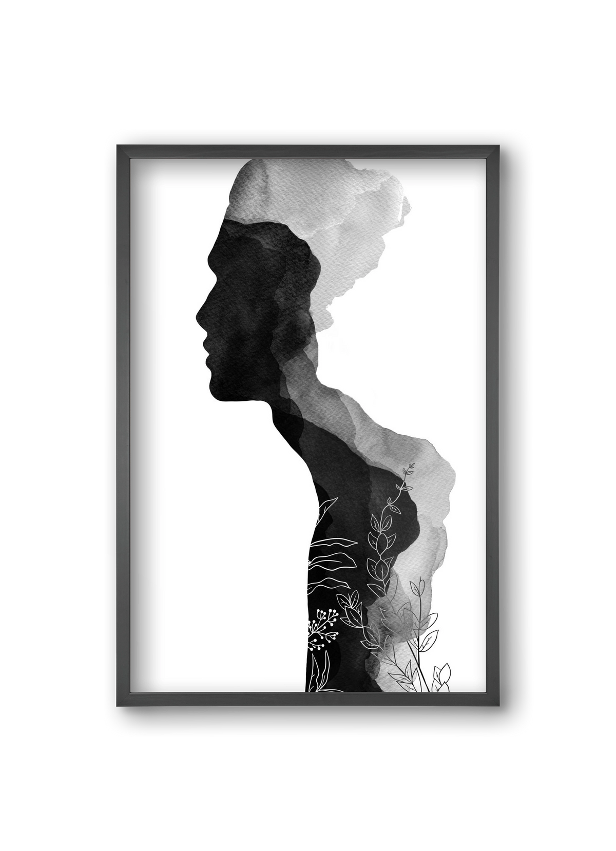 Him, 20x30 cm (20x30 cm), Fekete keret